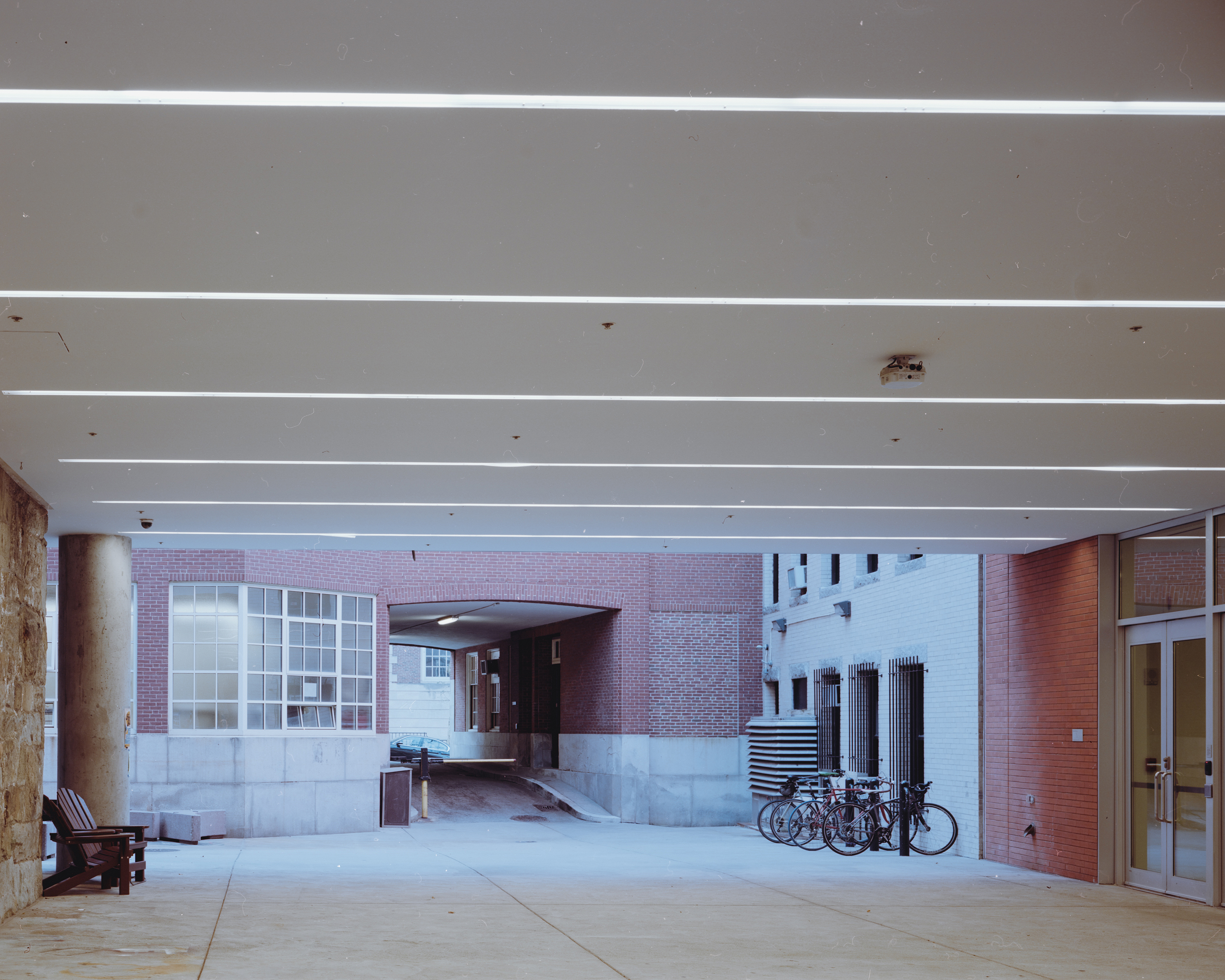 a quiet moment on RISD's Frazier Terrace
