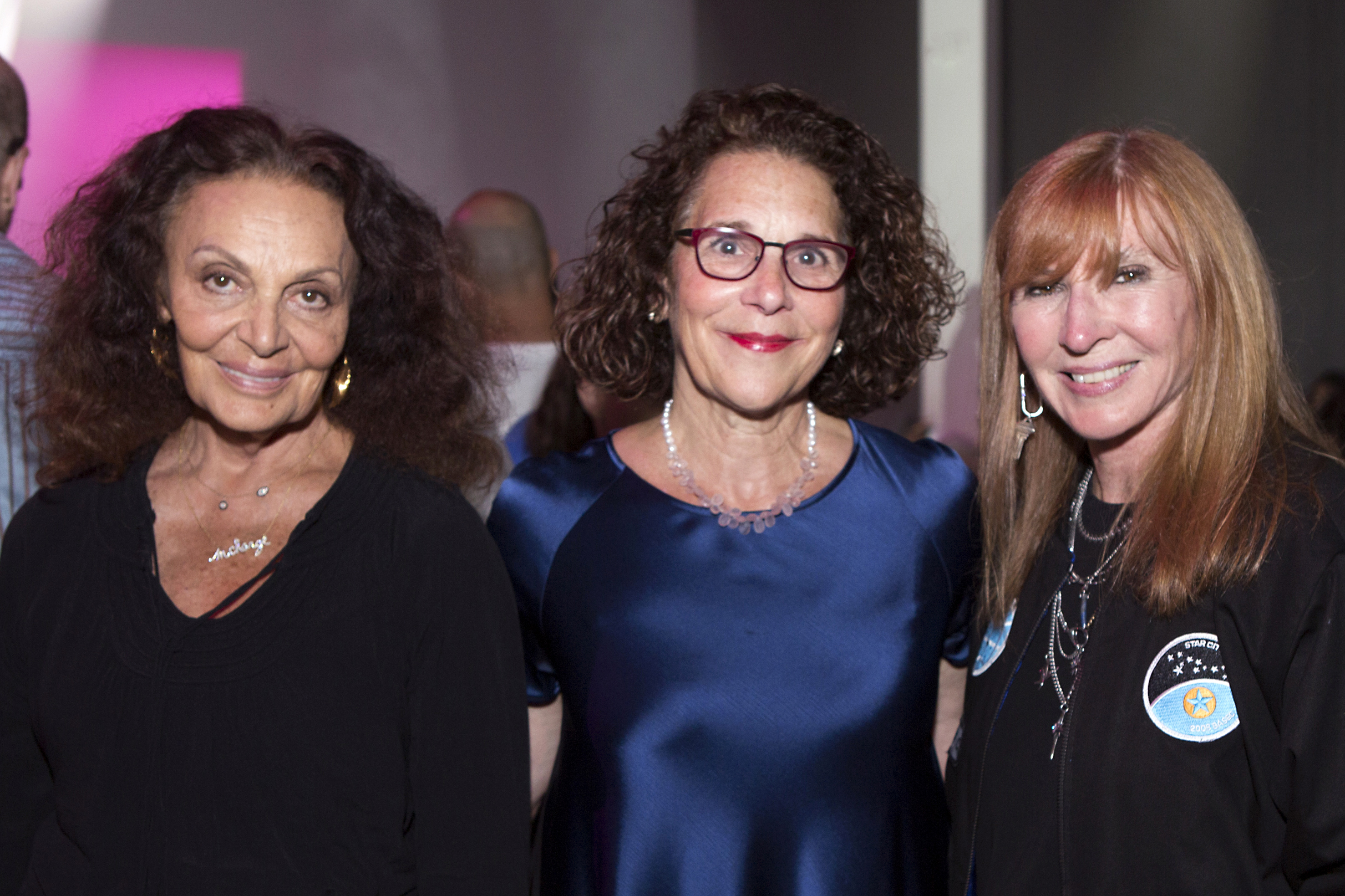 Fashion luminaries Diane von Furstenberg and Nicole Miller with President Somerson