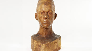 wooden sculpture by Nancy Elizabeth Prophet