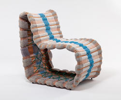 A fabric chair by Furniture Design alum Ruthie Henry