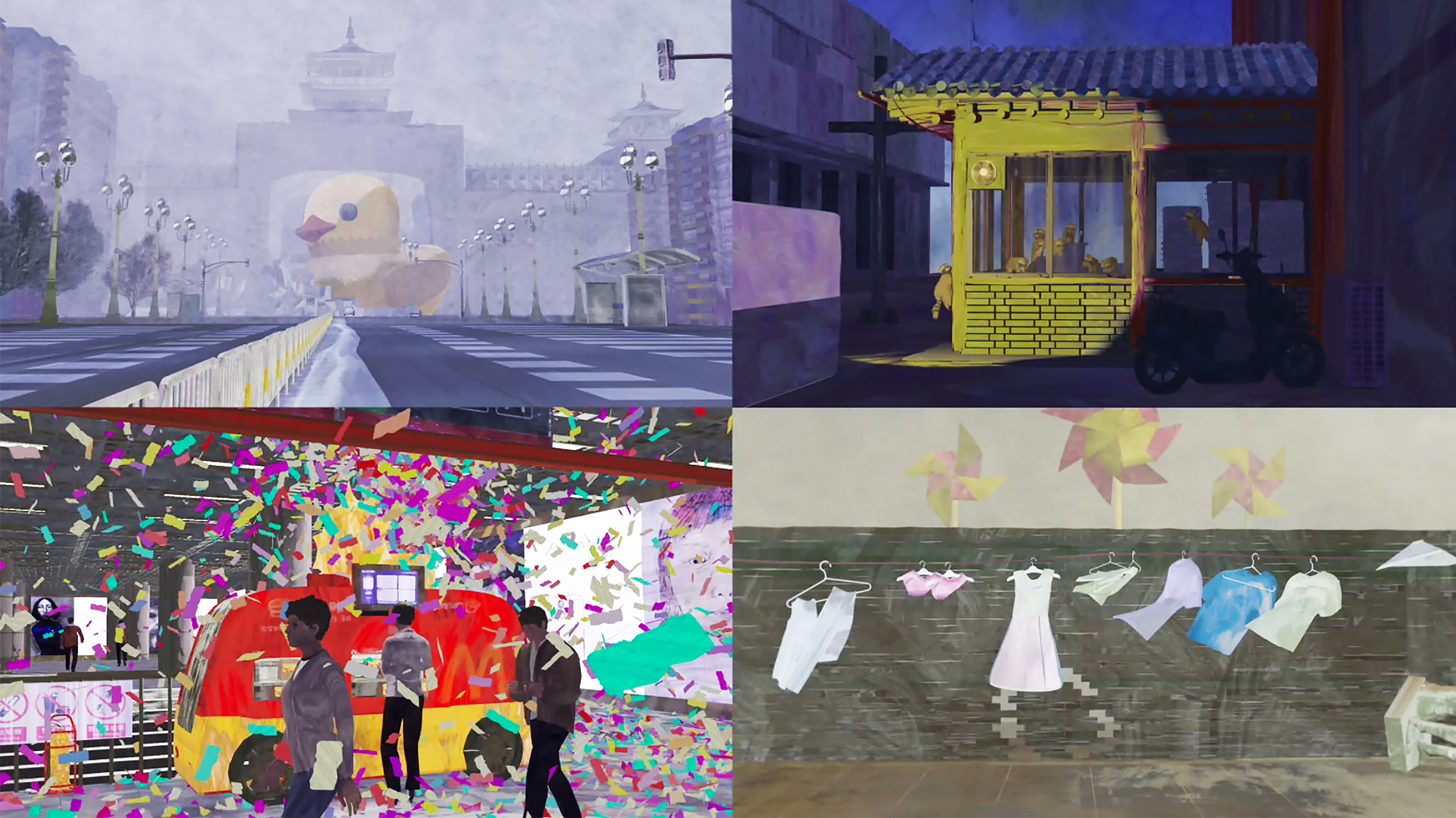 Four colorful still by Ivery Chen