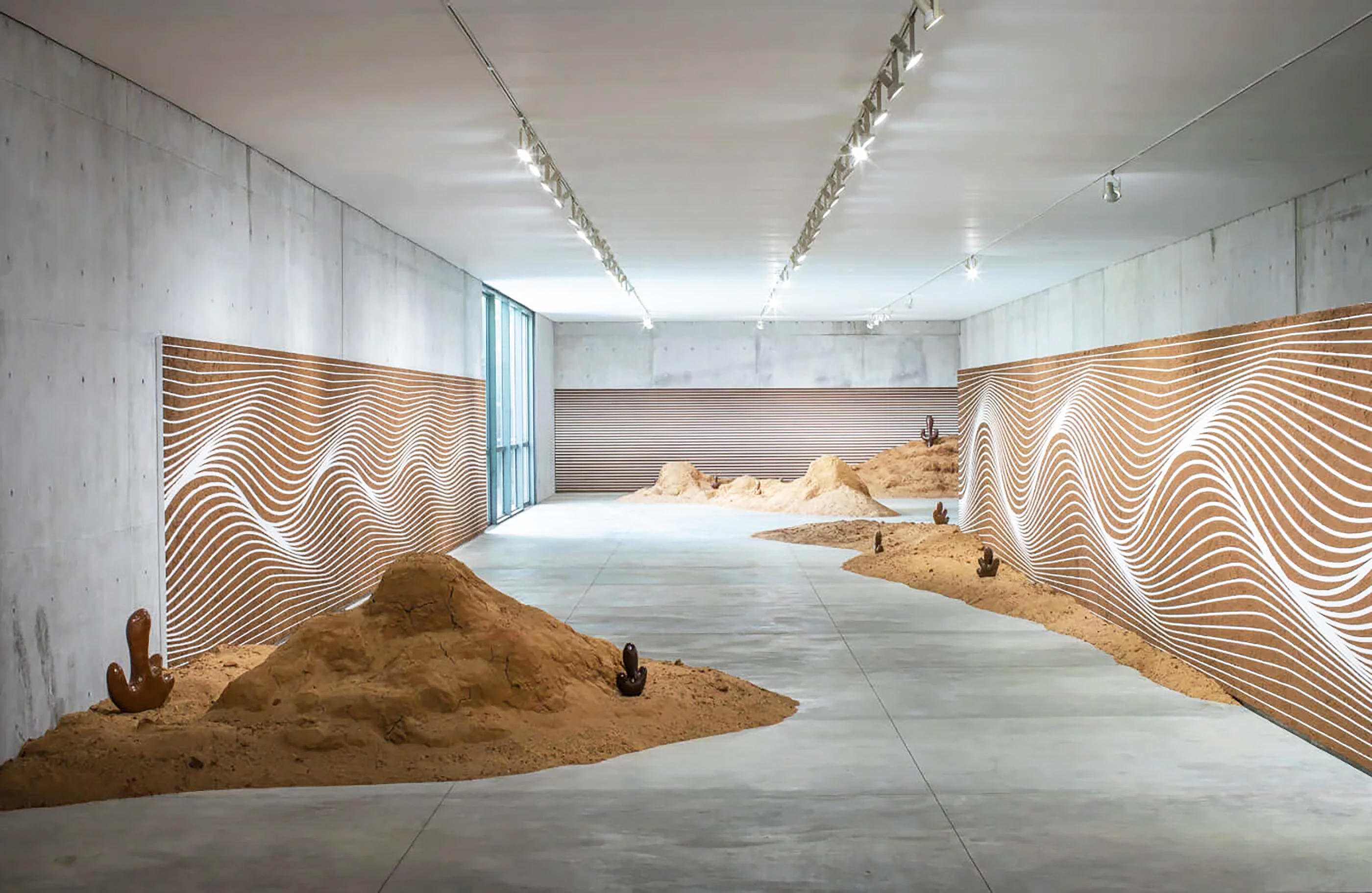 exhibition space at nonprofit Fundcion Casa Wabi