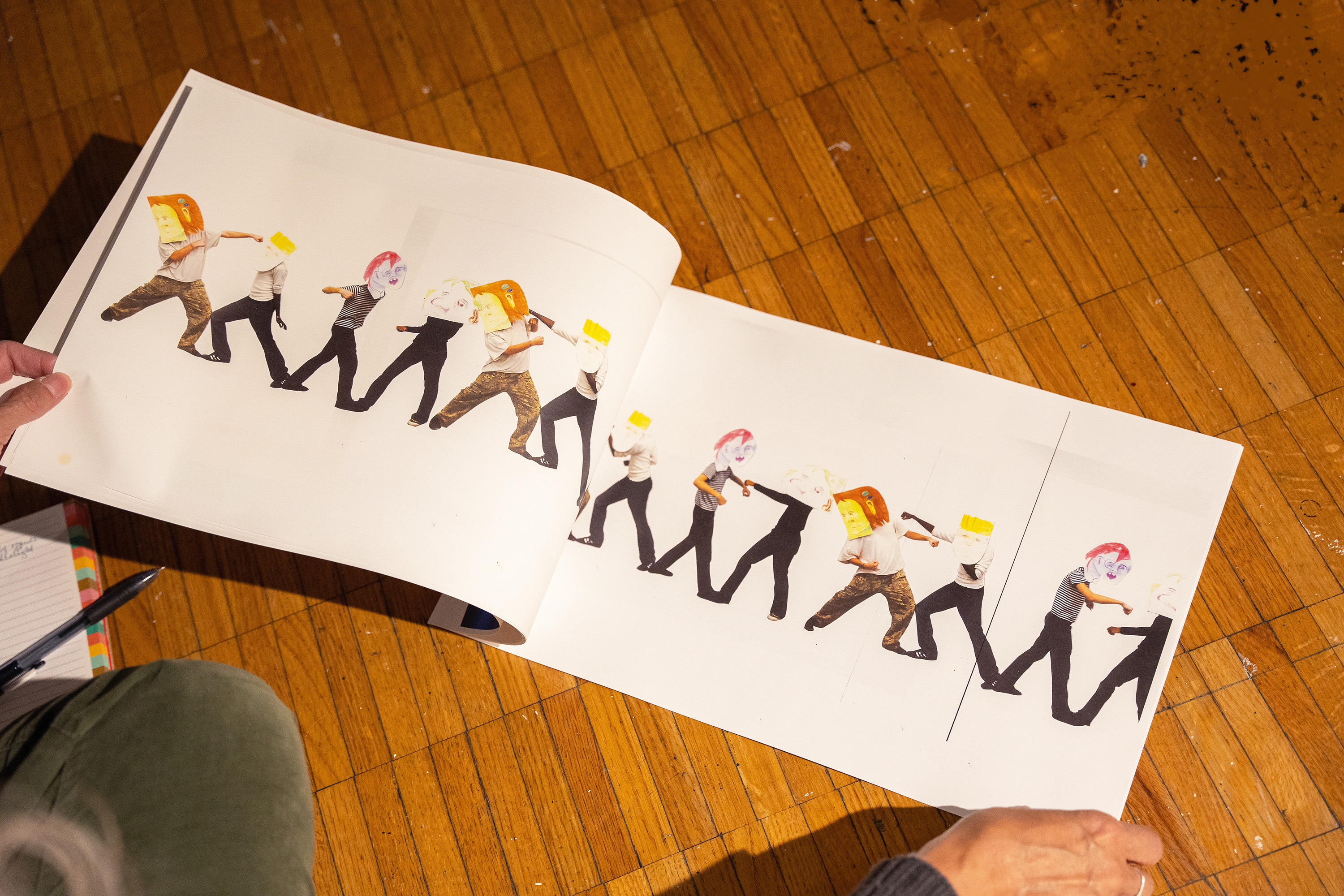 a look inside a picture-style book created by a student
