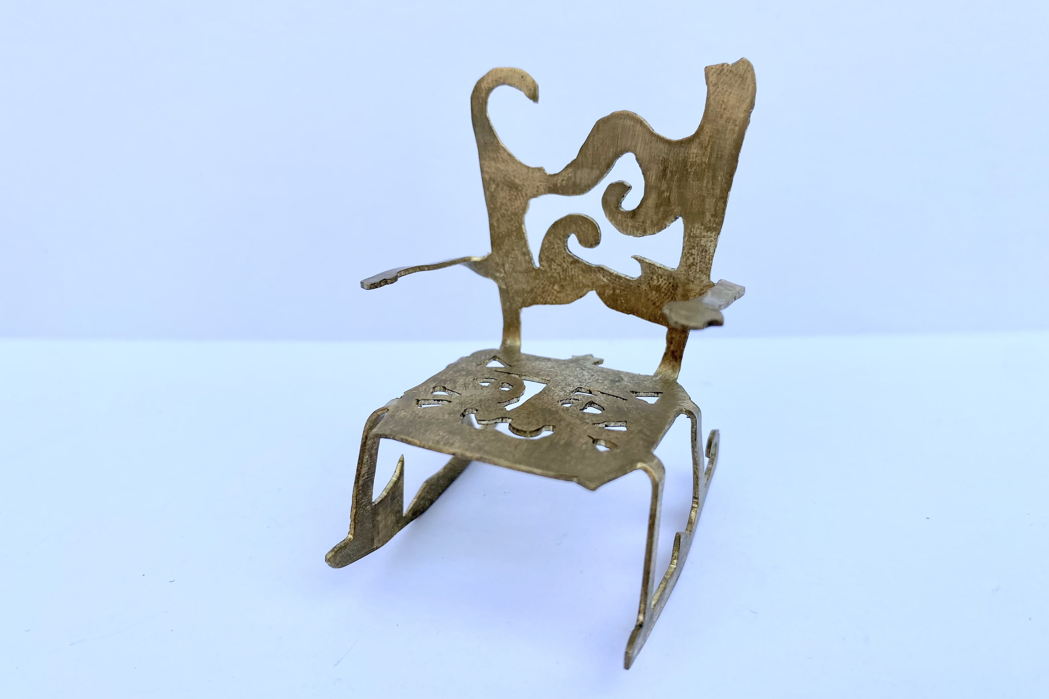 funky metal rocking chair