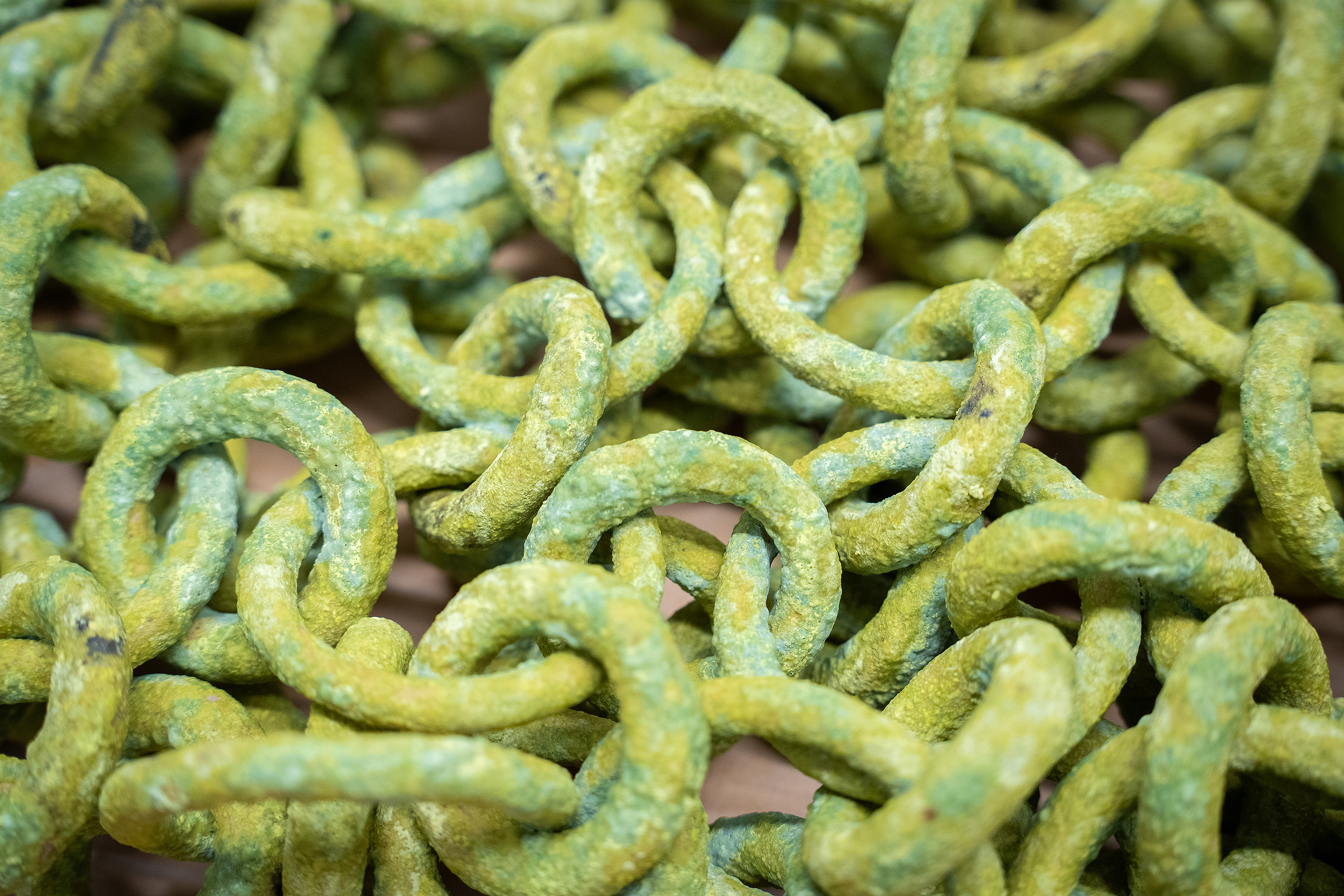 chain maille made out of ceramics