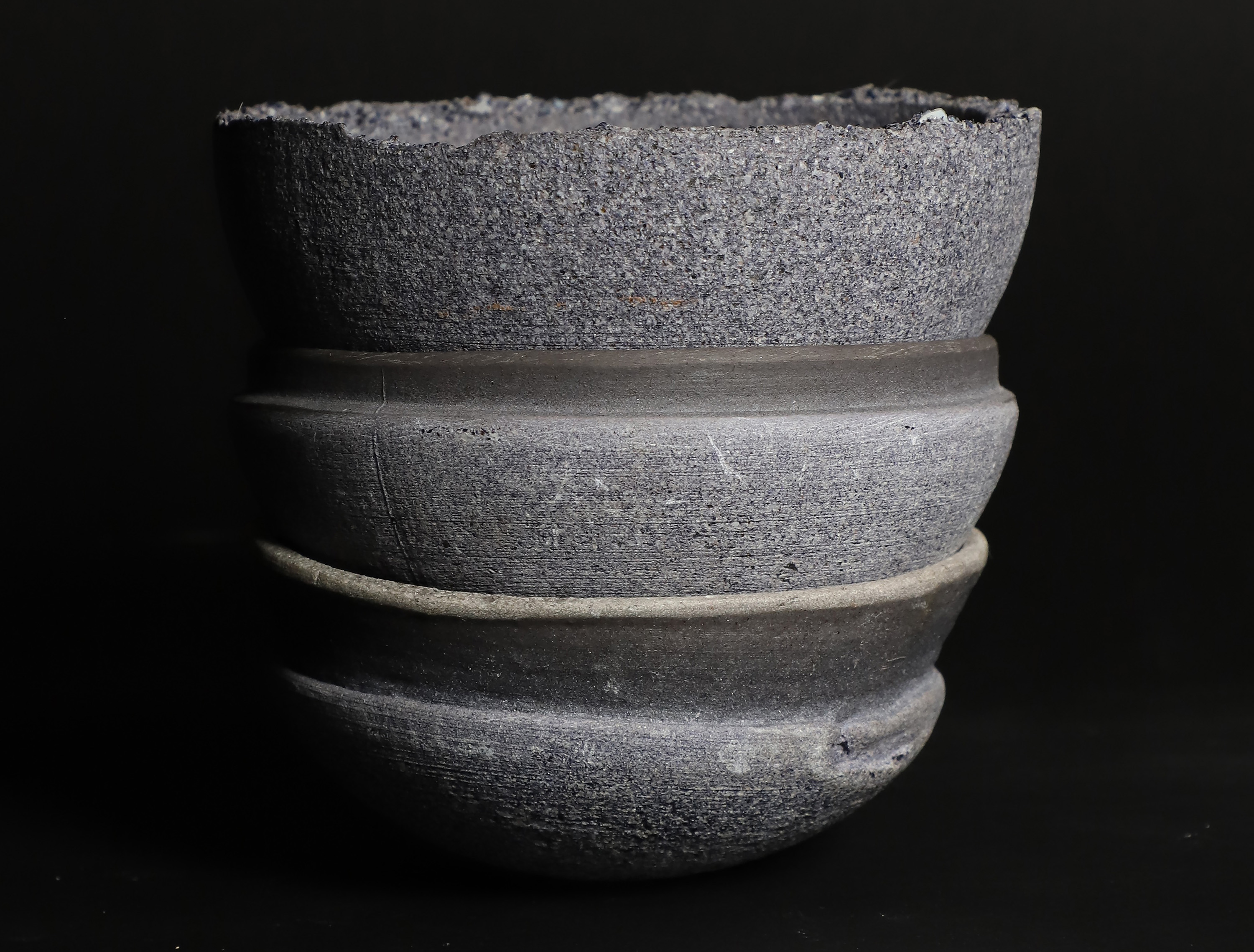 beautifully textured bowls made out of discarded mollusk shells