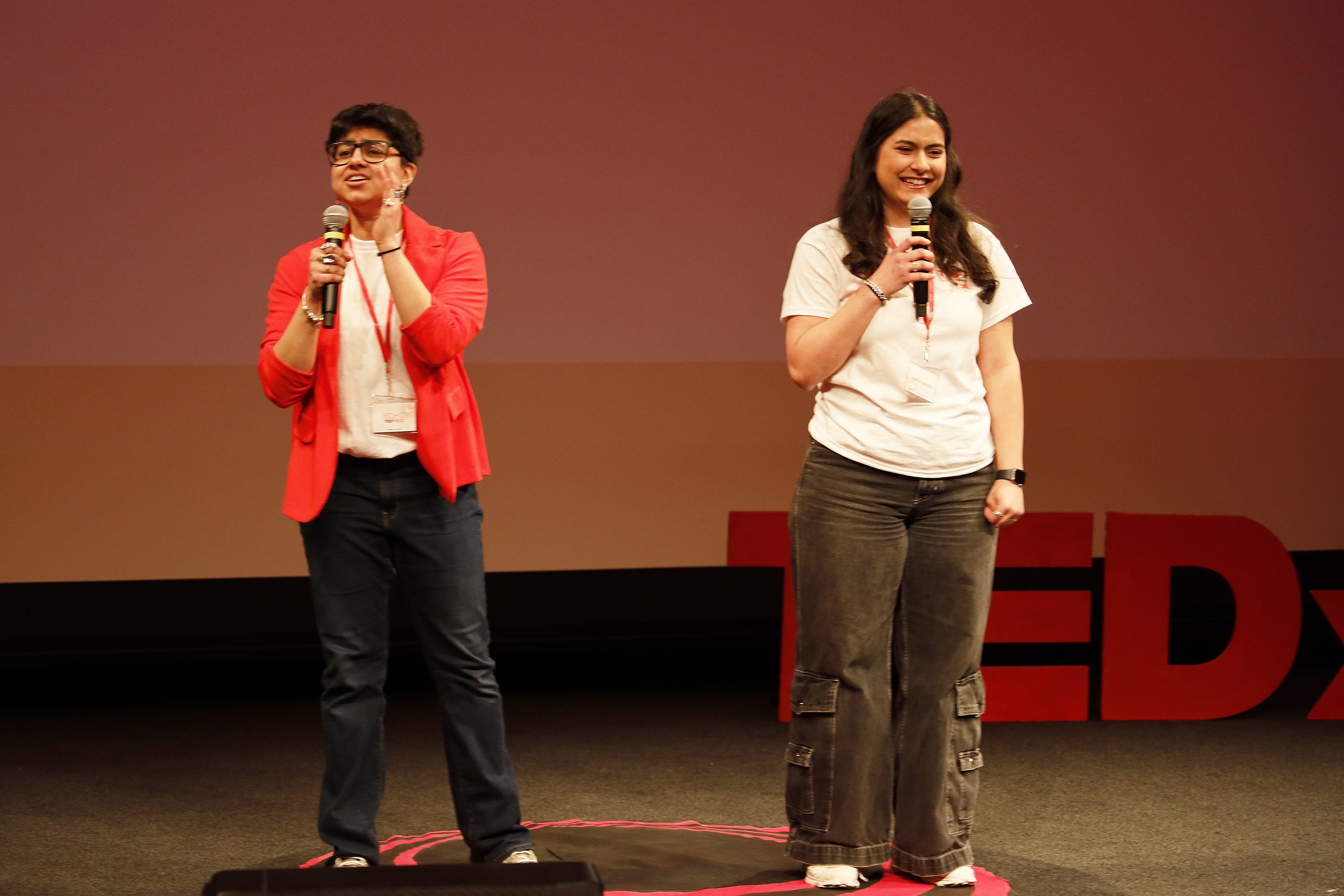 event organizers on stage