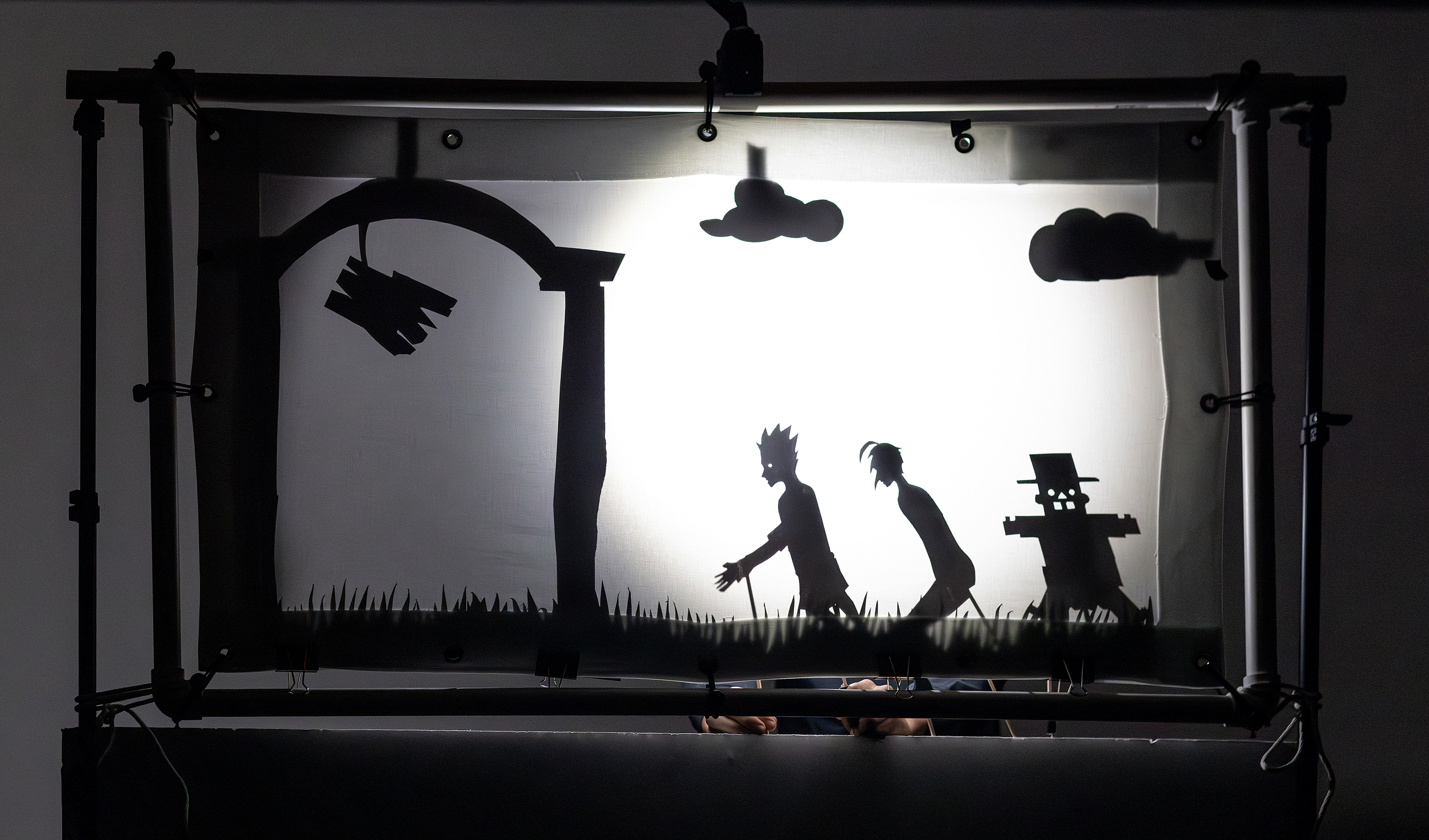 shadow theater piece in progress