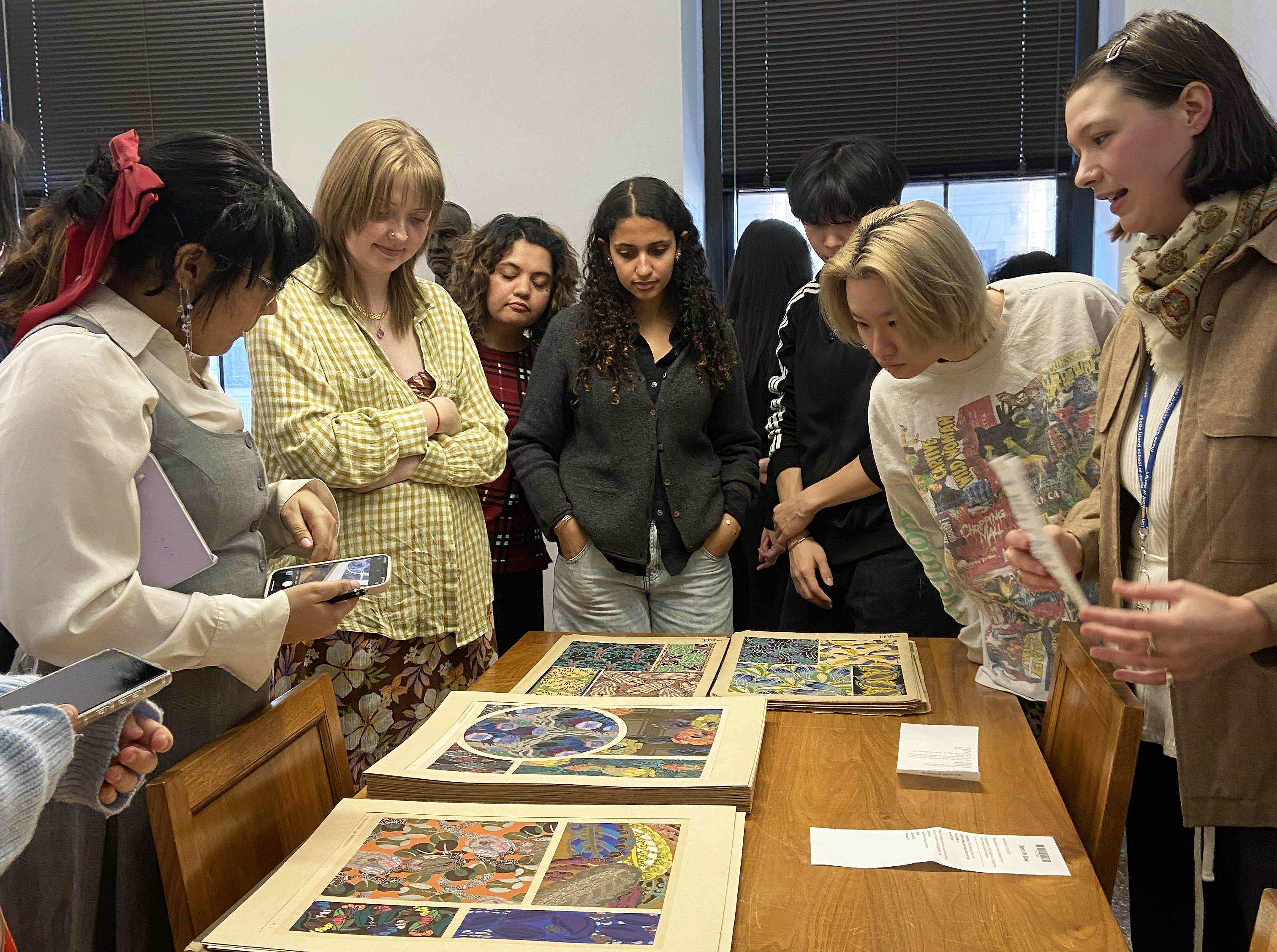 the class seeks inspiration in RISD Archives