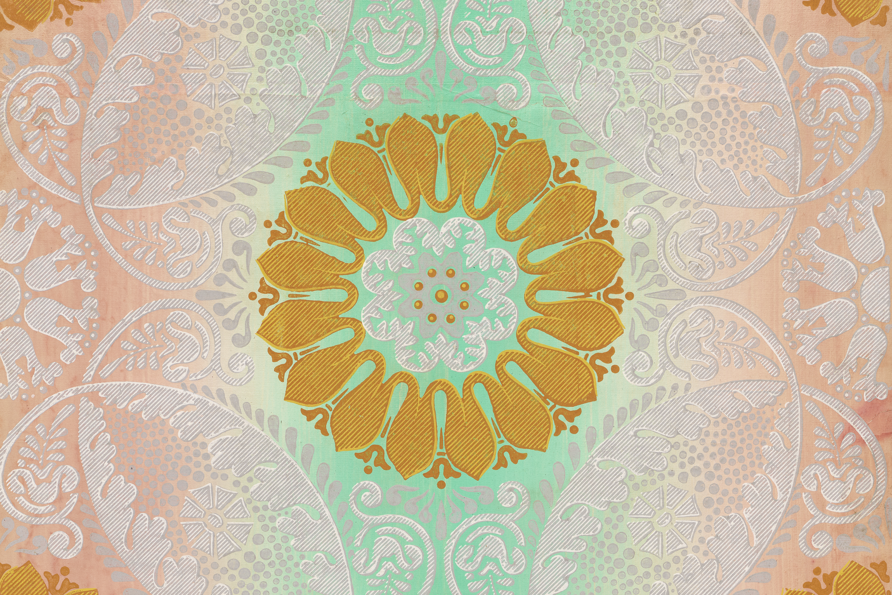 iridescent floral design created using irise technique 