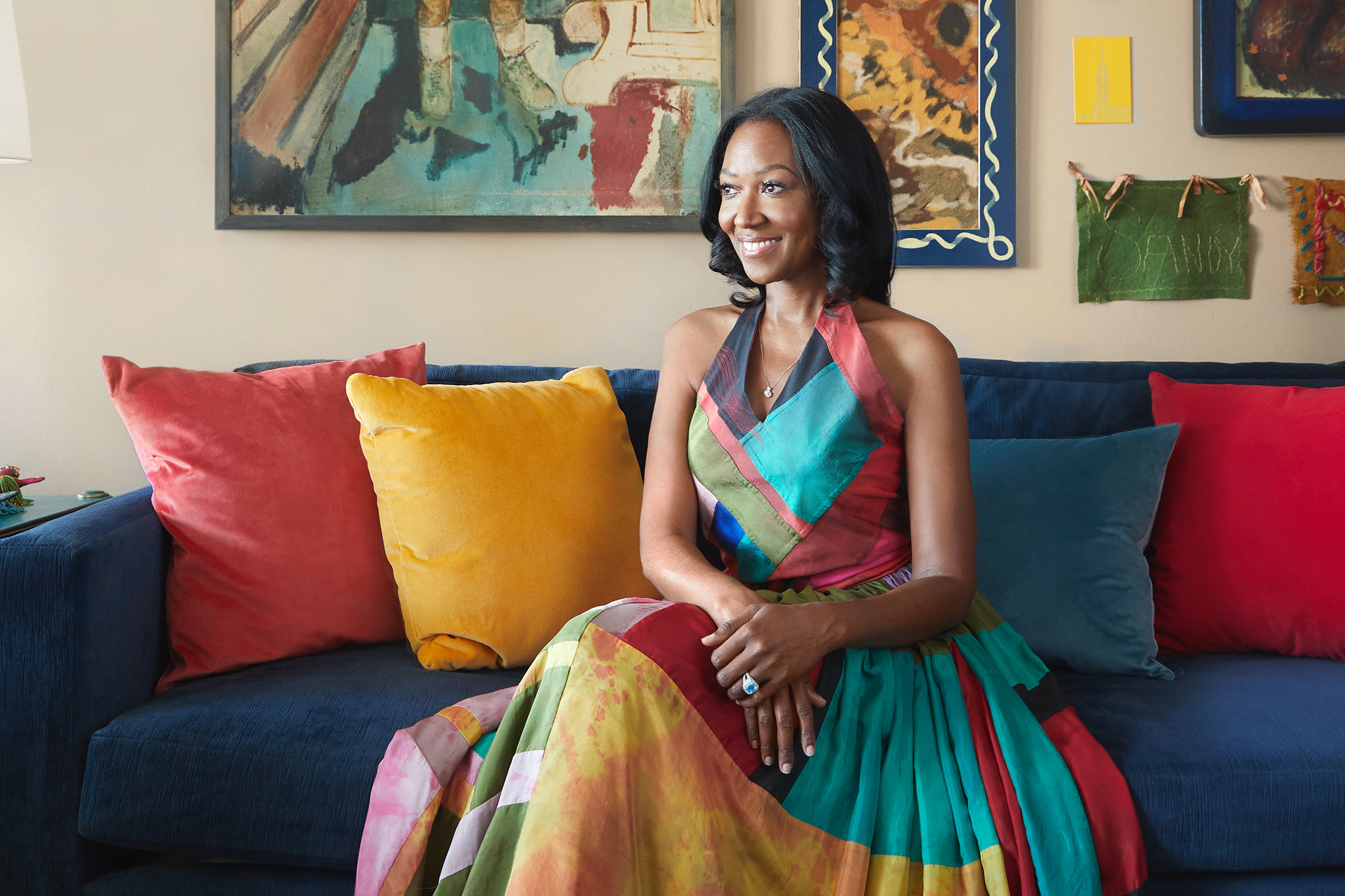 Keita Turner in a beautiful dress and setting