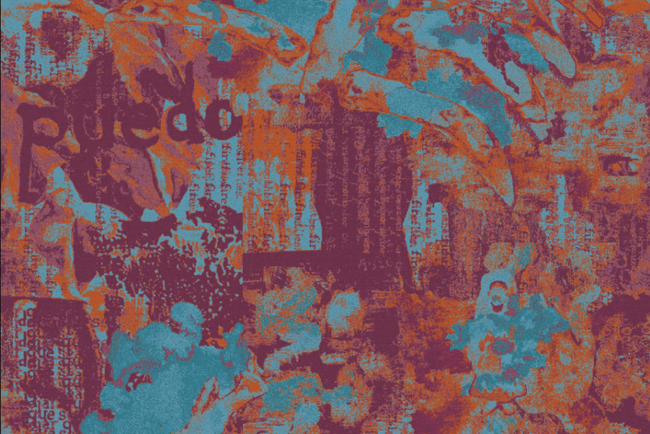woven fabric incorporating the words no puedo