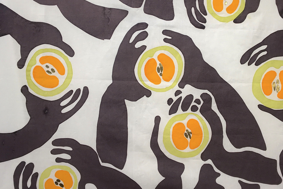 print detail with stone fruit