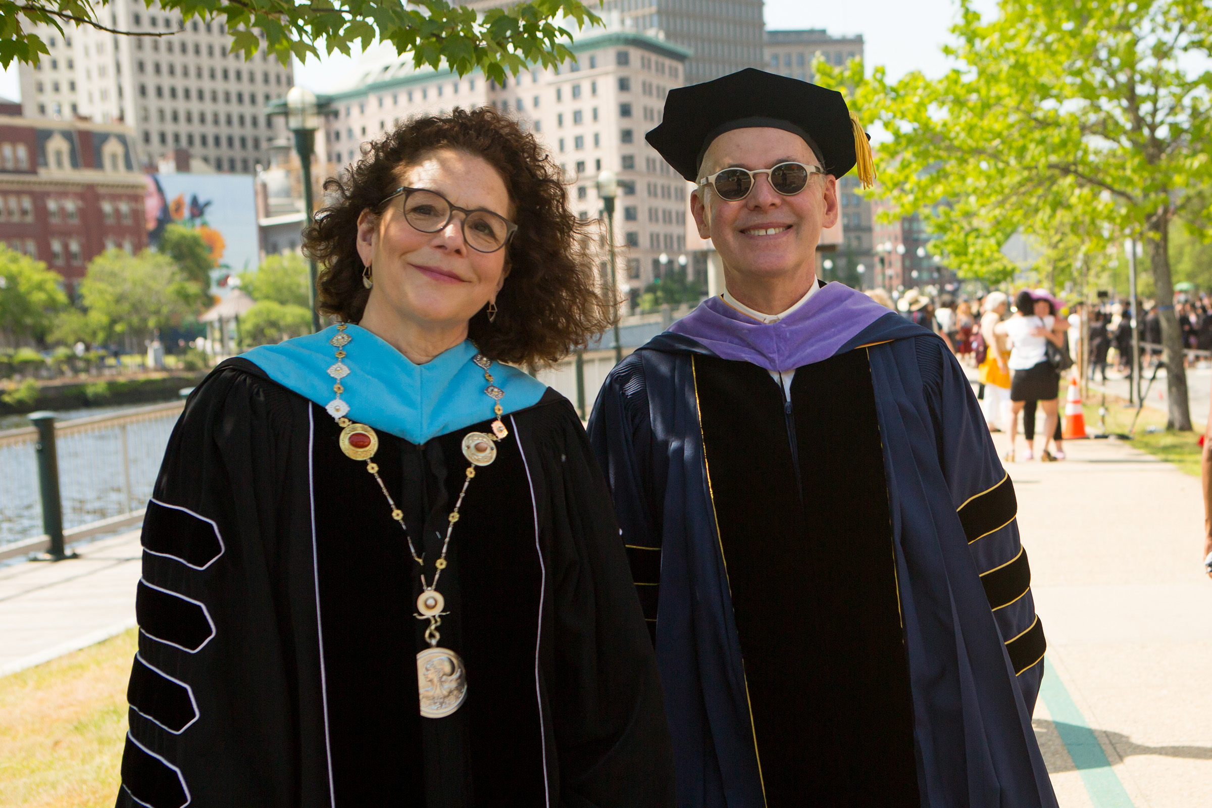 president Somerson and provost Kleinman in full regalia