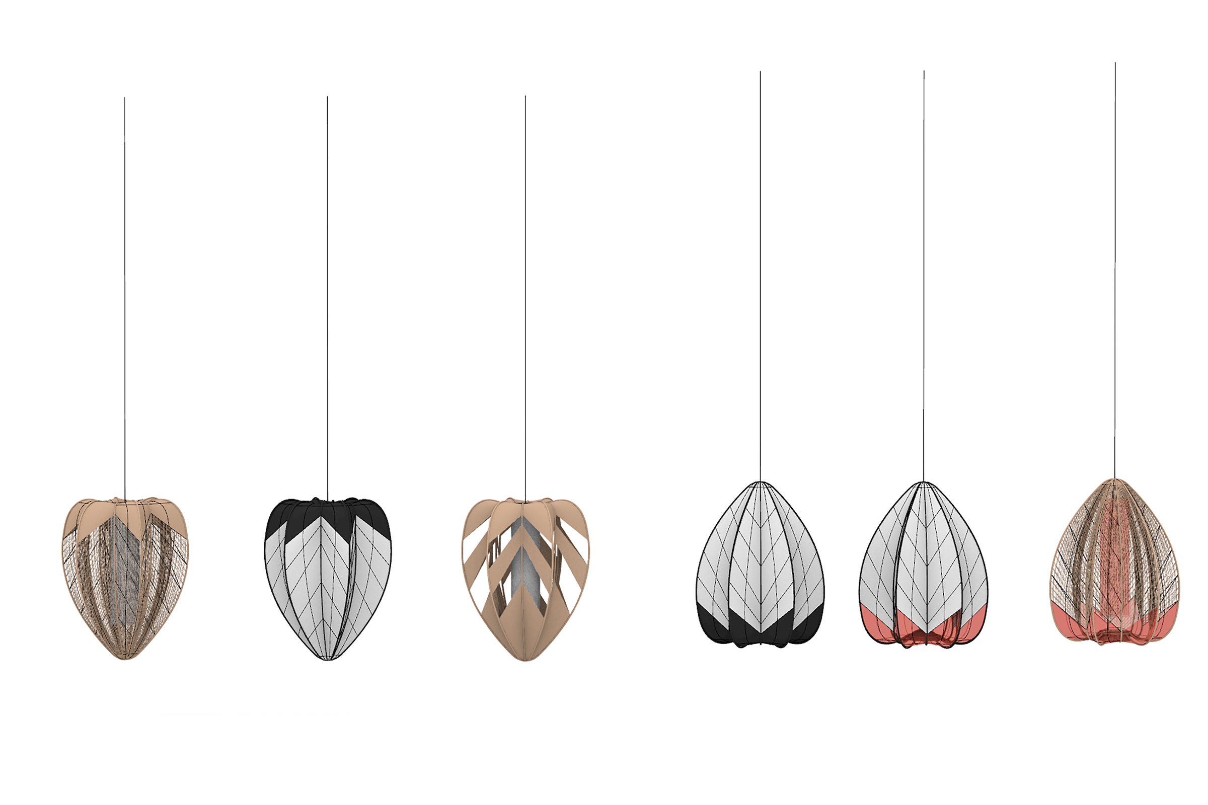 rendering of hanging light fixtures
