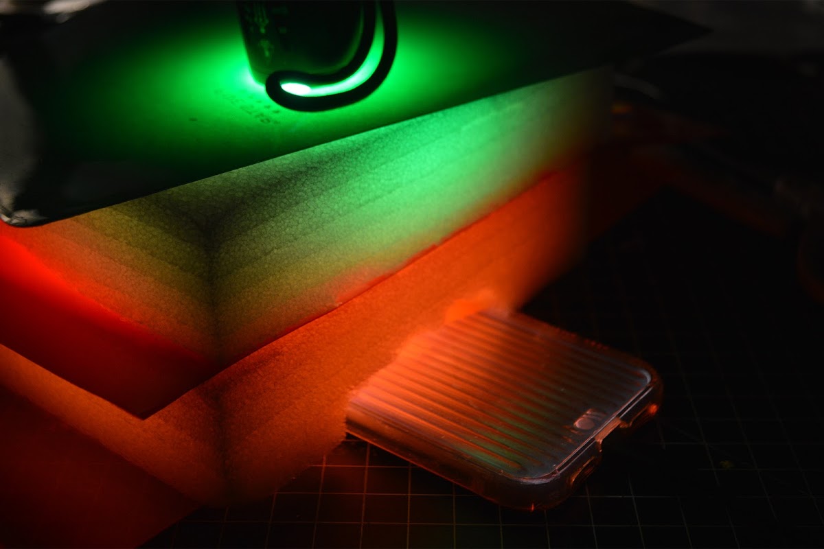Won Hwang 24 EFS experimented with colored light and high-density foam