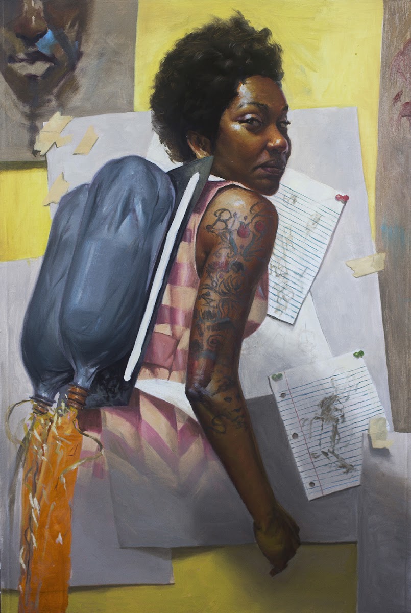 Eric Telfort 05 IL Fly Girl painting