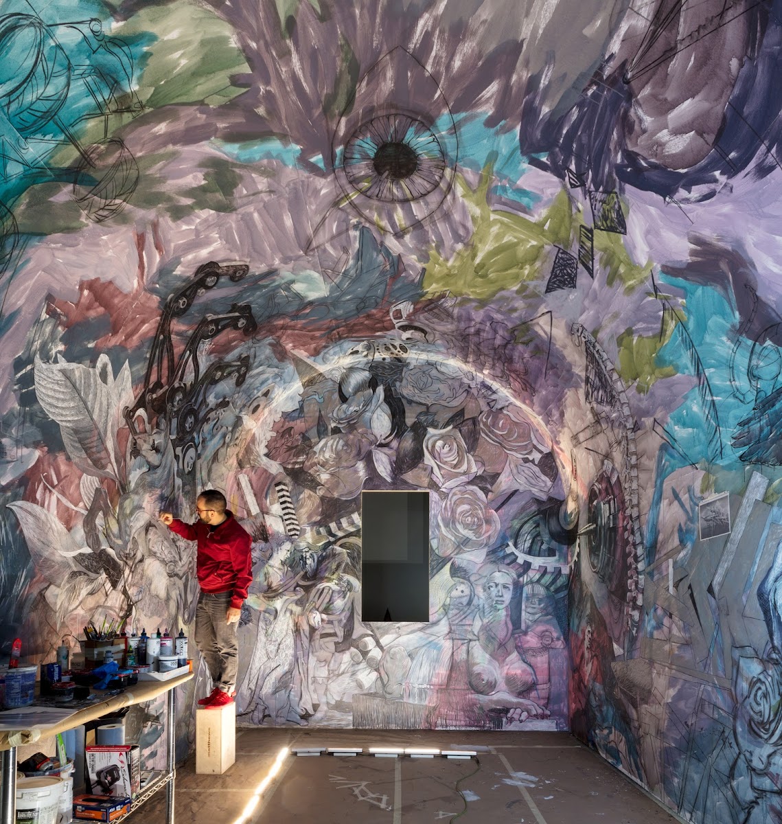 Francisco Moreno 12 PT painting mural