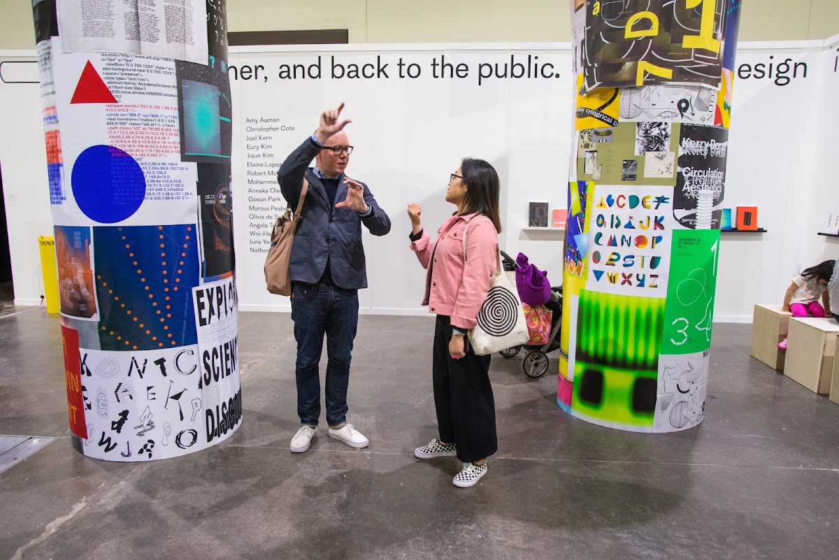 Work by Graphic Design MFAs at Grad Show 2019