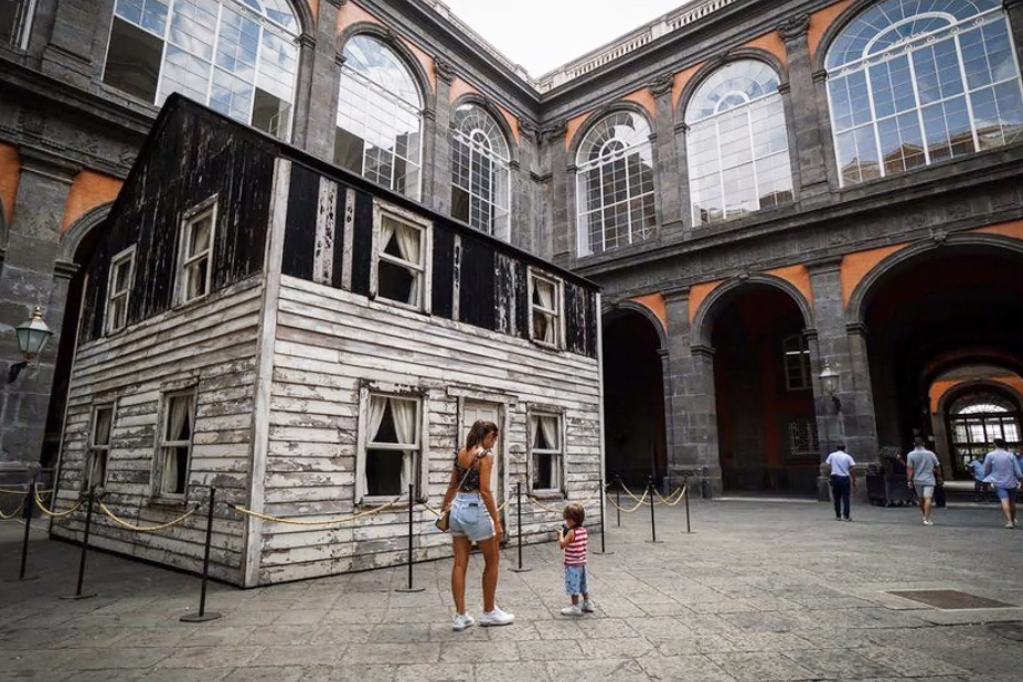 Ryan Mendoza’s Rosa Parks House Project installation in Naples, Italy