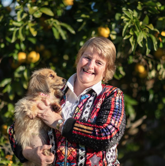 John Shen 19 PH's portrait of senior citizen with dog