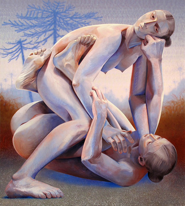 Fighters (2018), painting by Robin F. Williams 06 IL