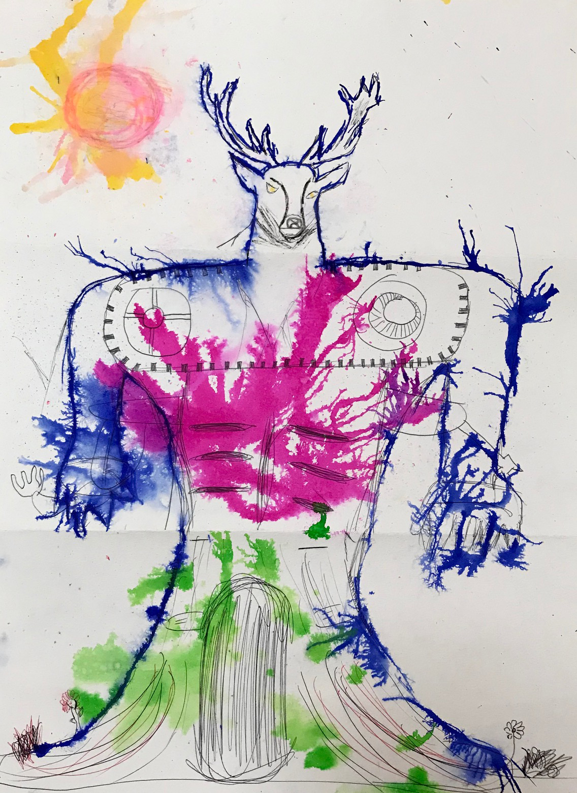 Participant's response to the “Exquisite Monster” game