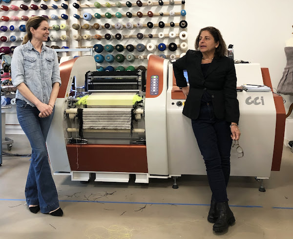 Professor Anais Missakian 84 TX with colleague Tosha Hays, CPO at AFFOA, at the research facility in Cambridge, MA