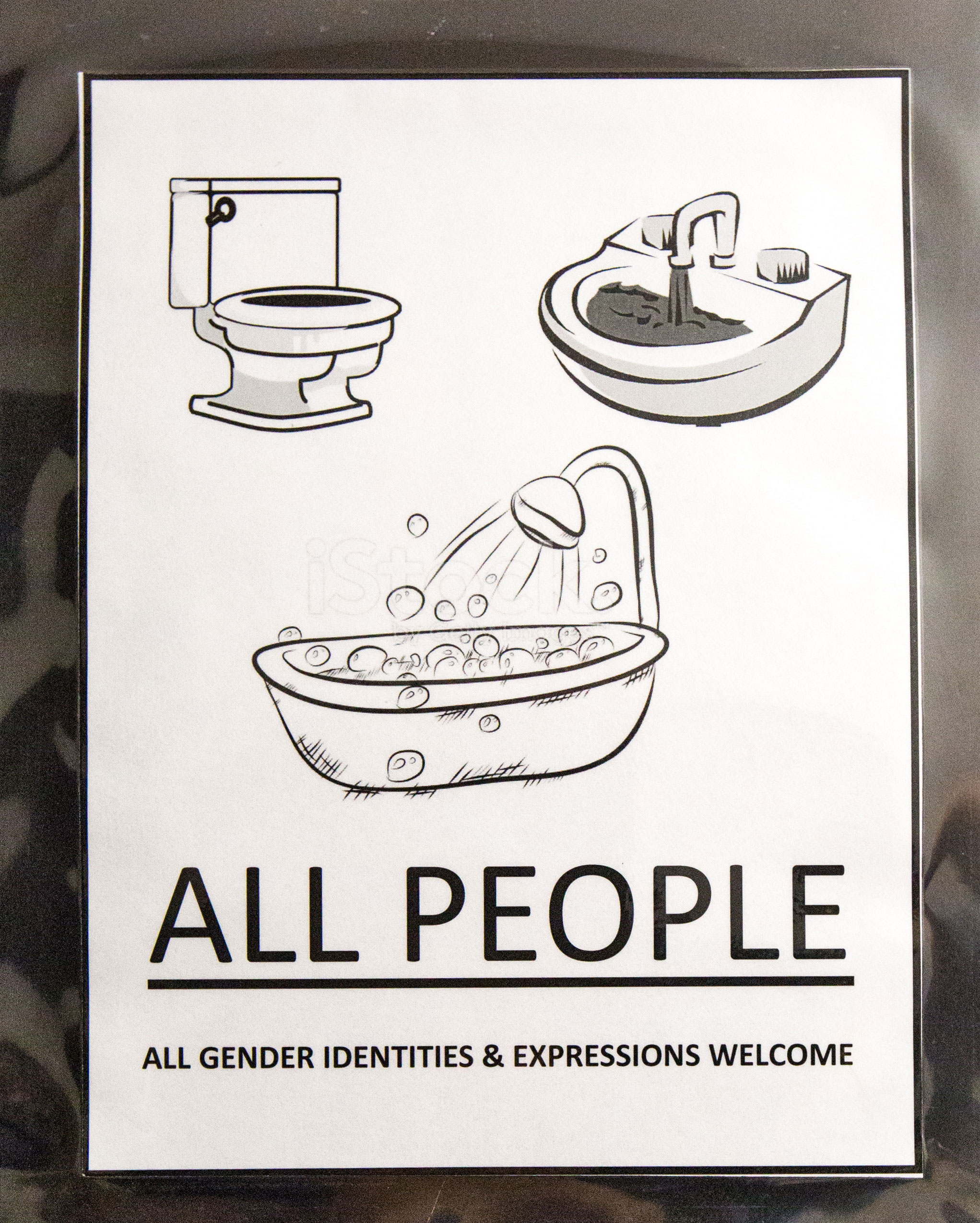 New signage for RISD's gender inclusive restrooms
