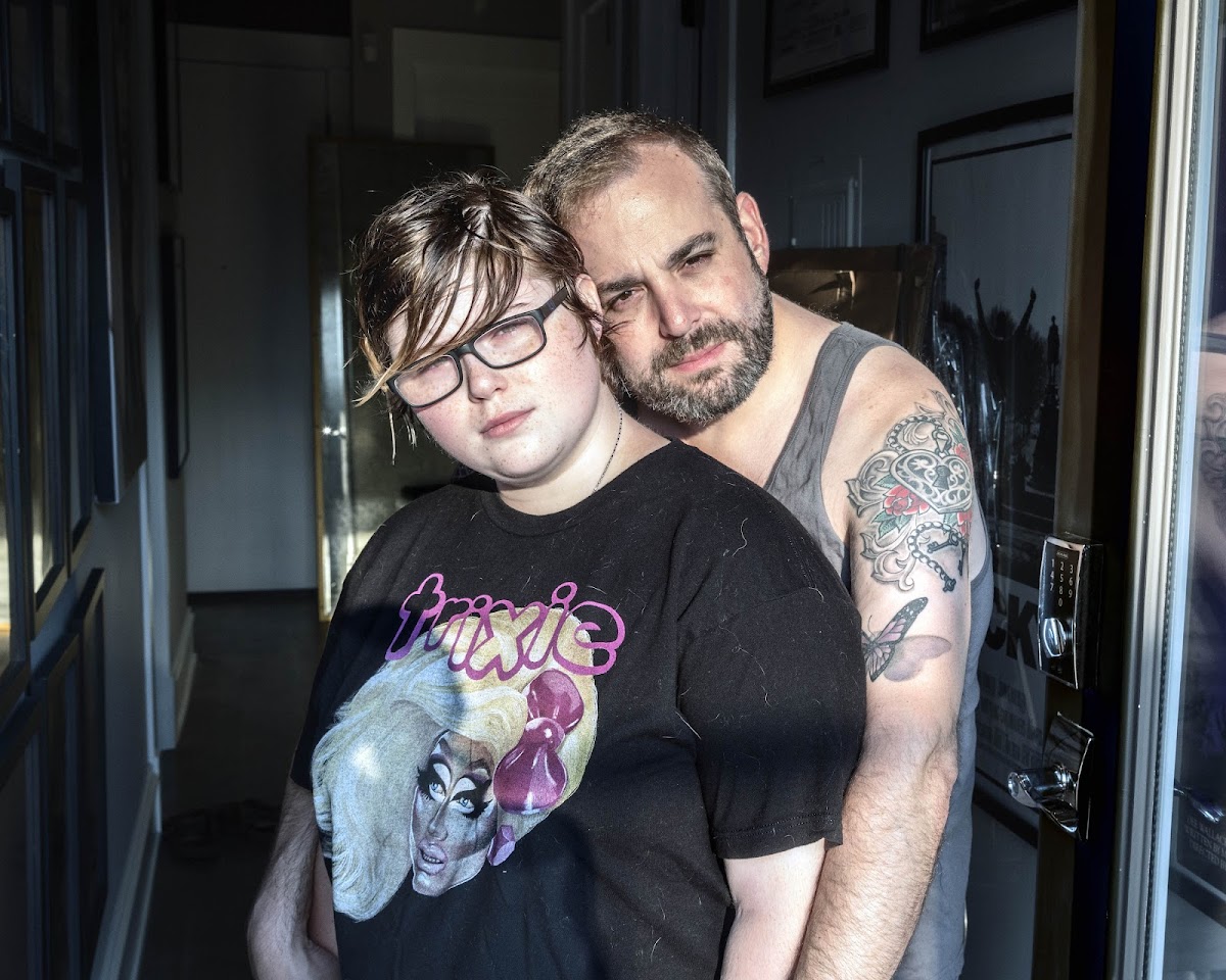 Portrait of two people from Shterna Goldbloom MFA 19 PH's thesis project