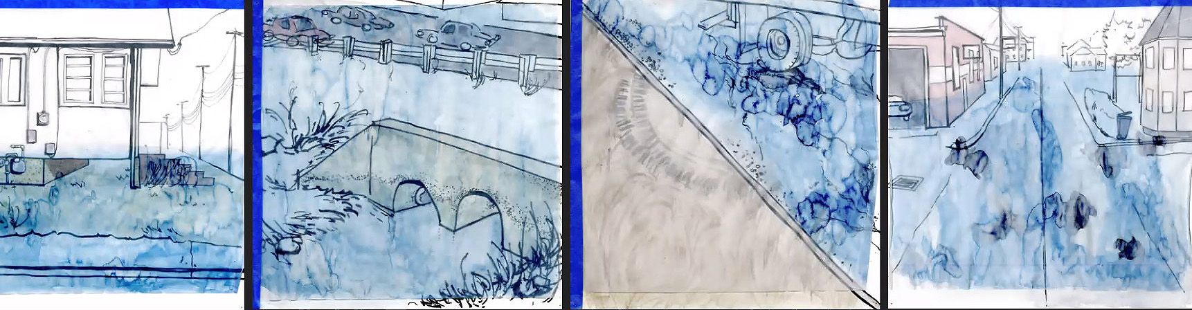 more student sketches of site