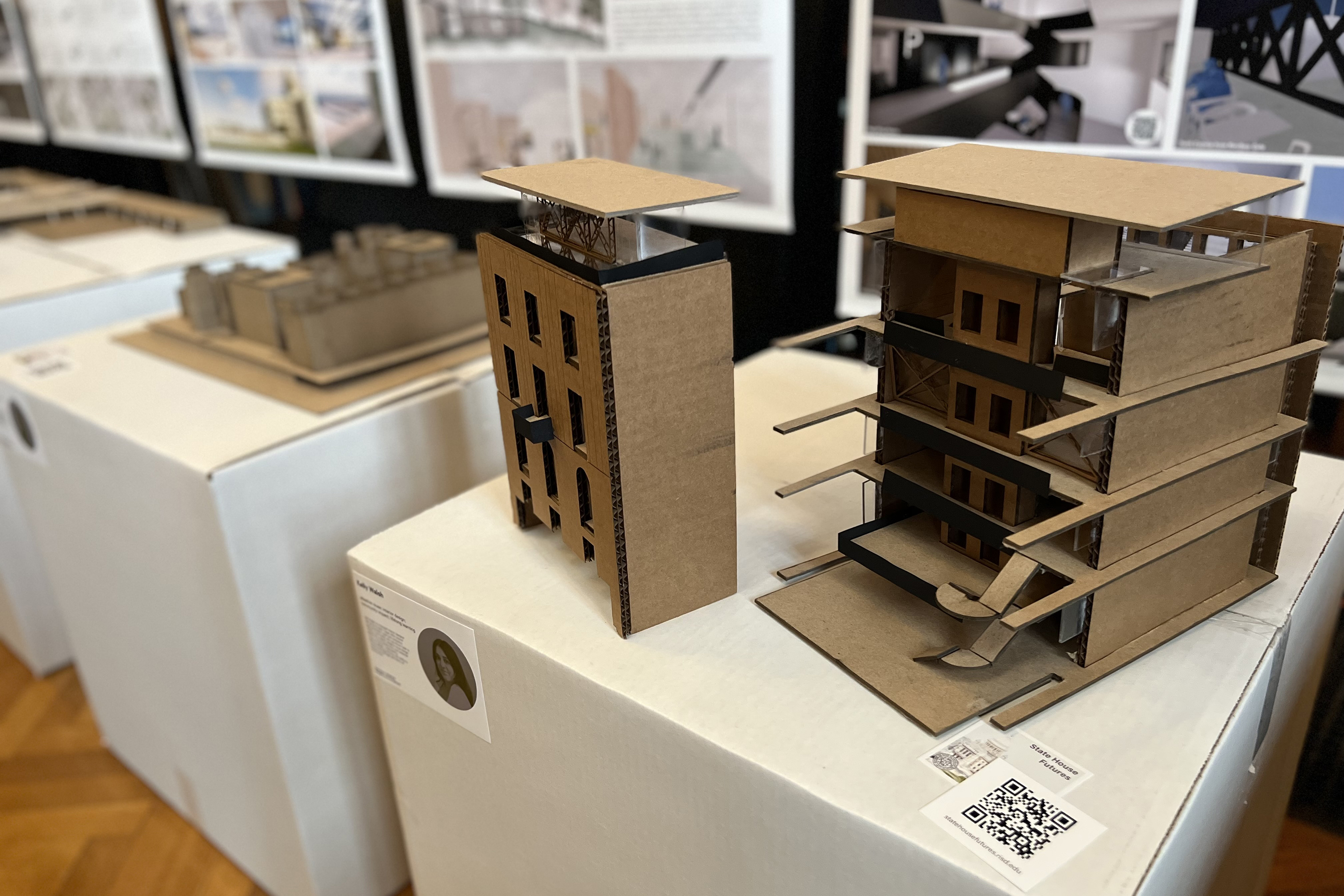 project model in cardboard