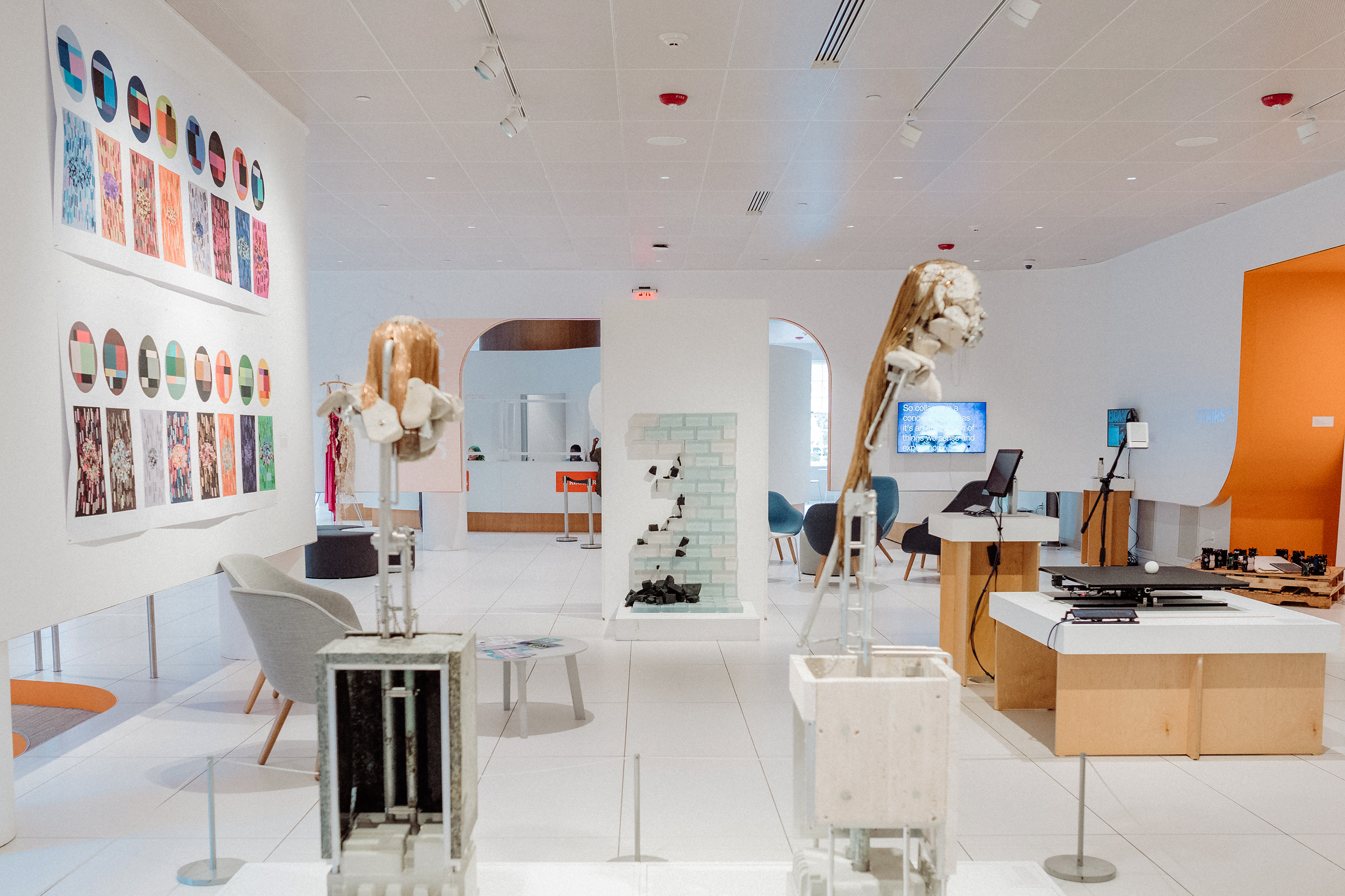 related exhibition in lobby of 20 Washington Place