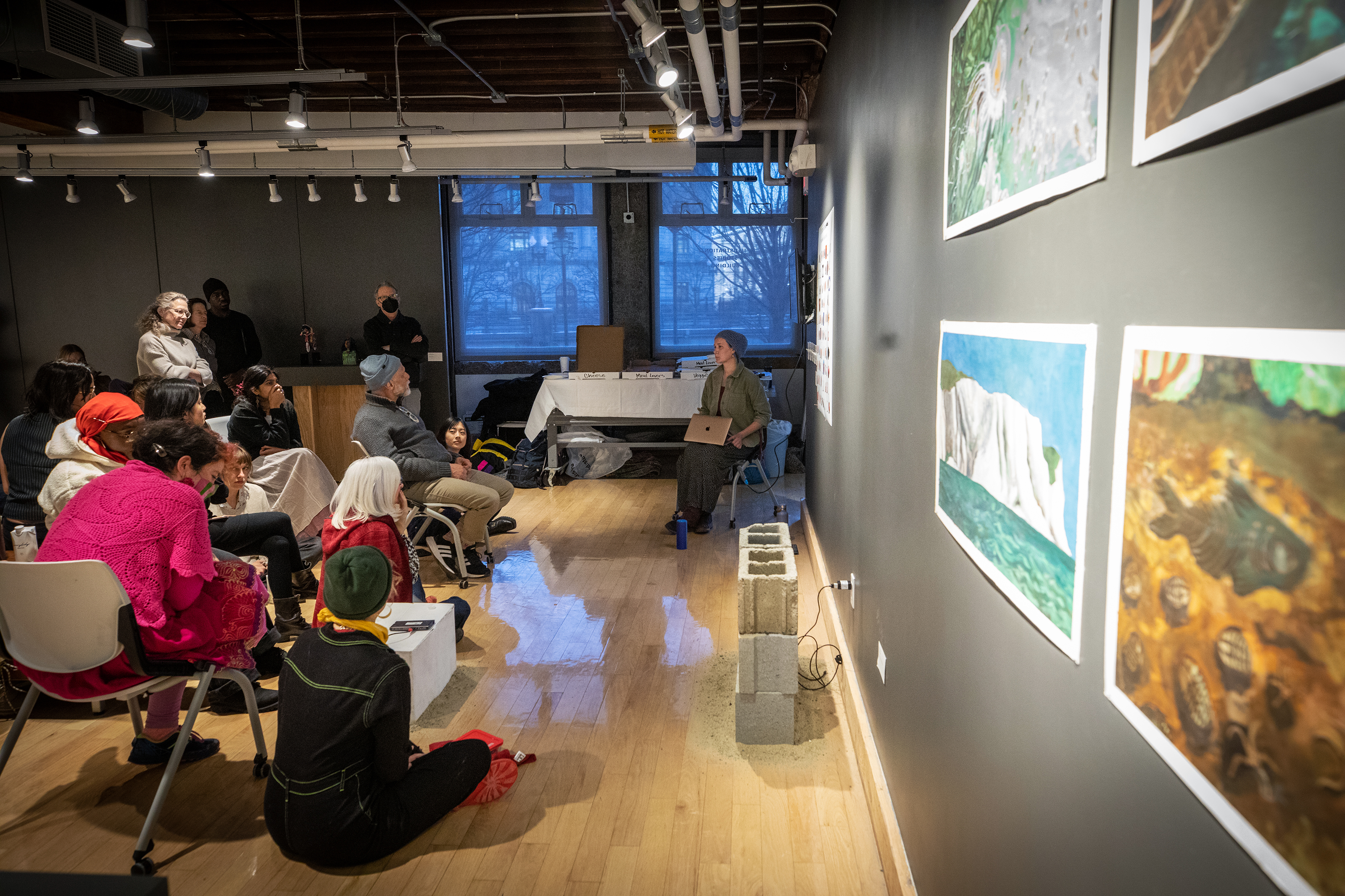 Visiting critics and students comment on 100 Ways to Draw Your Own Consciousness by Courtney McCracken MFA 24 IL