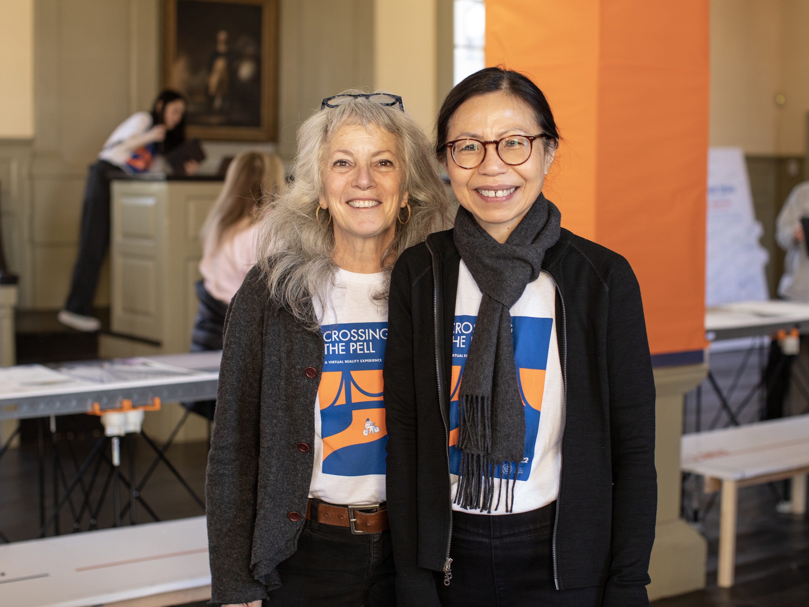Bari and Liliane at the opening