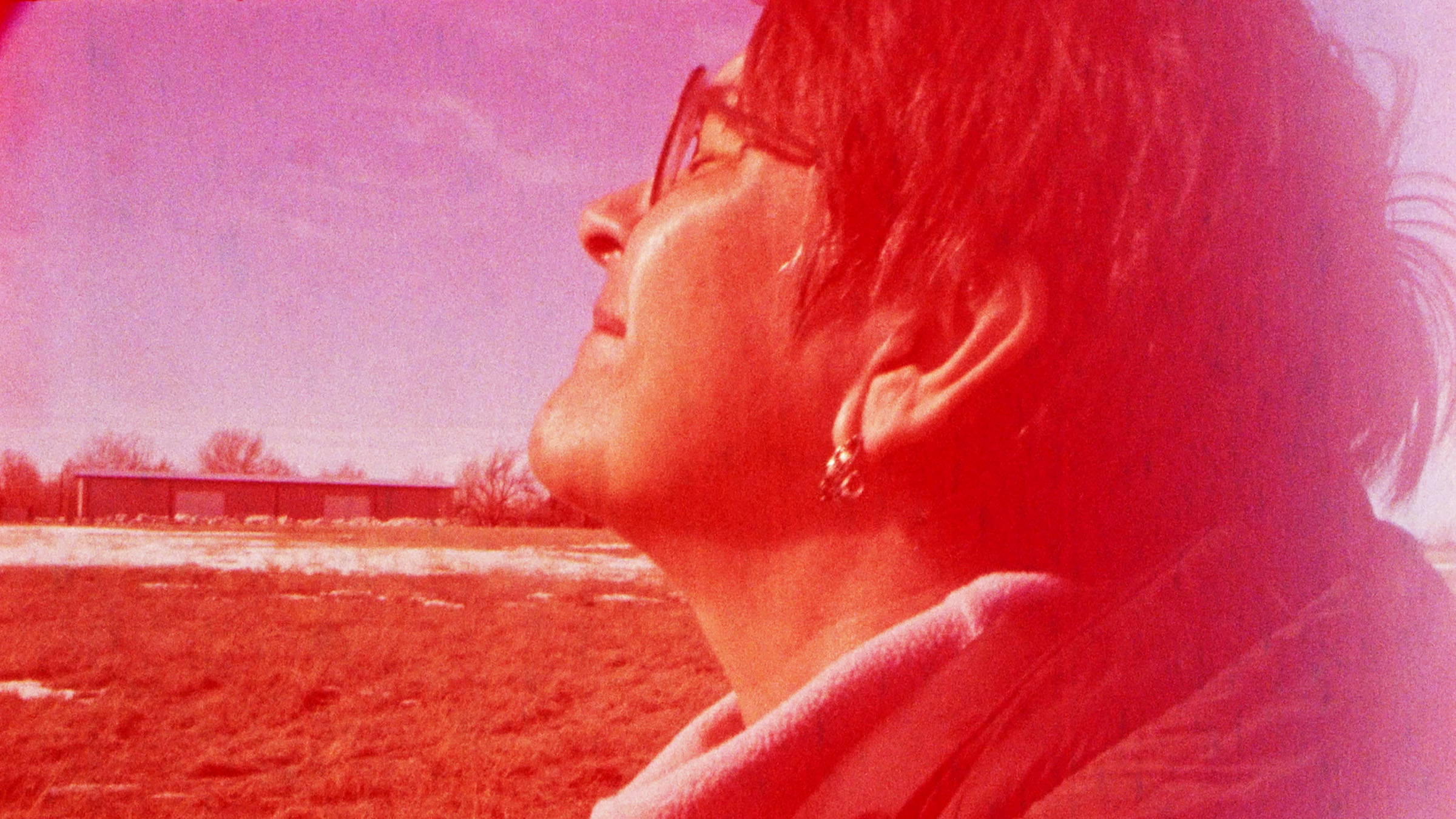 still from Olivia Schroder film showing closeup of a woman