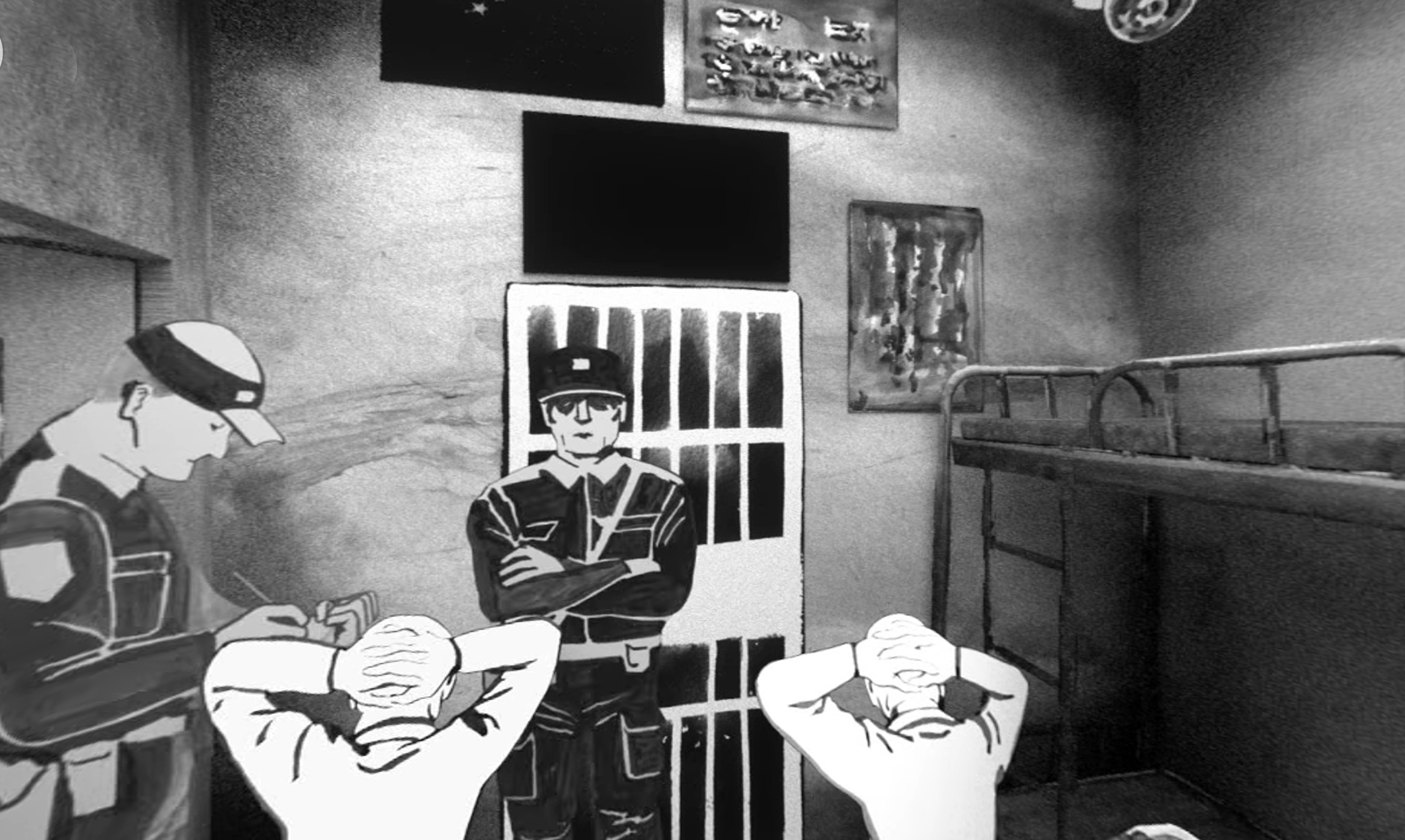 still from animated piece created by a student in the class