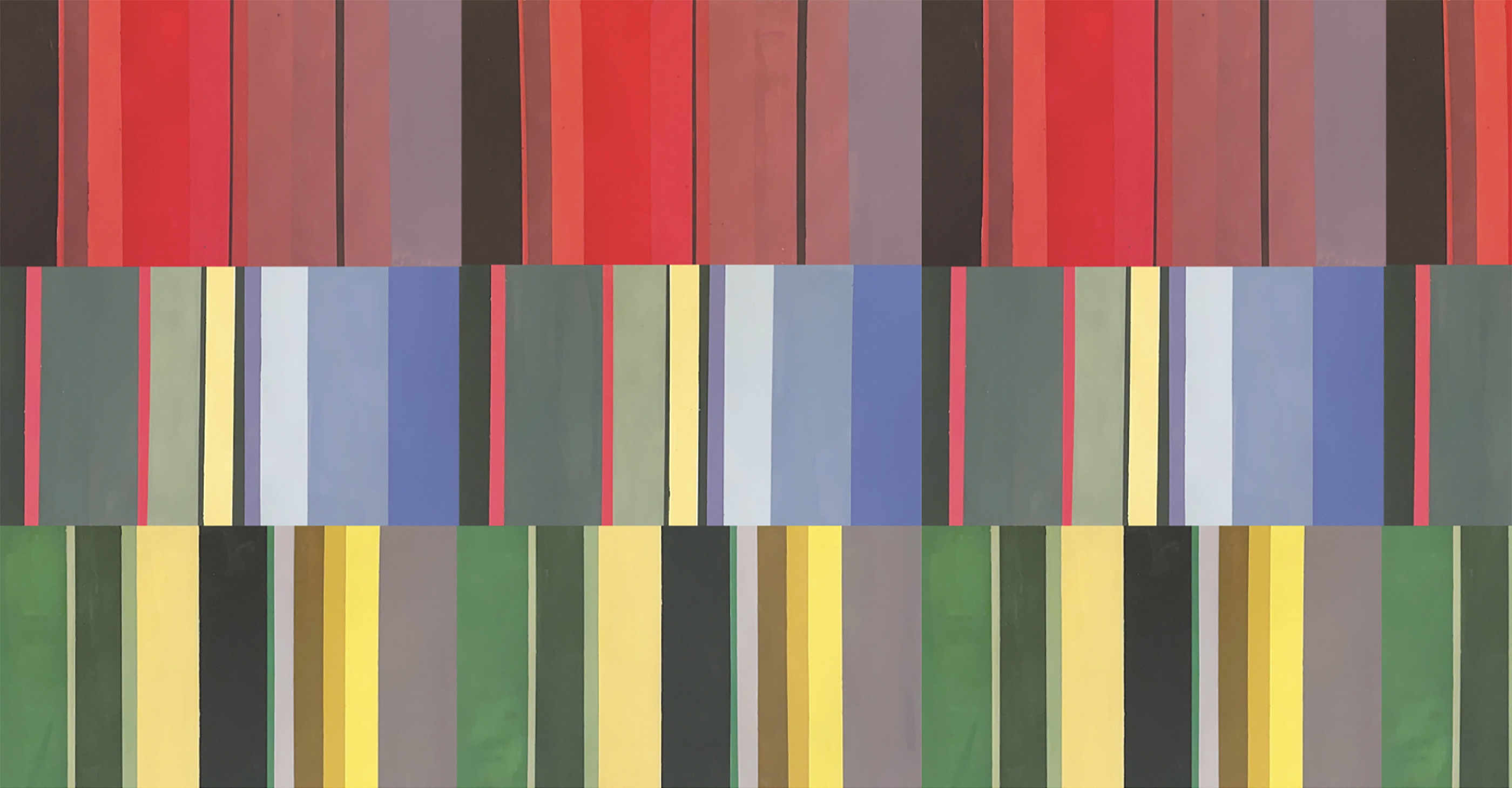 color study in gouache by Isabel Jane Marvel