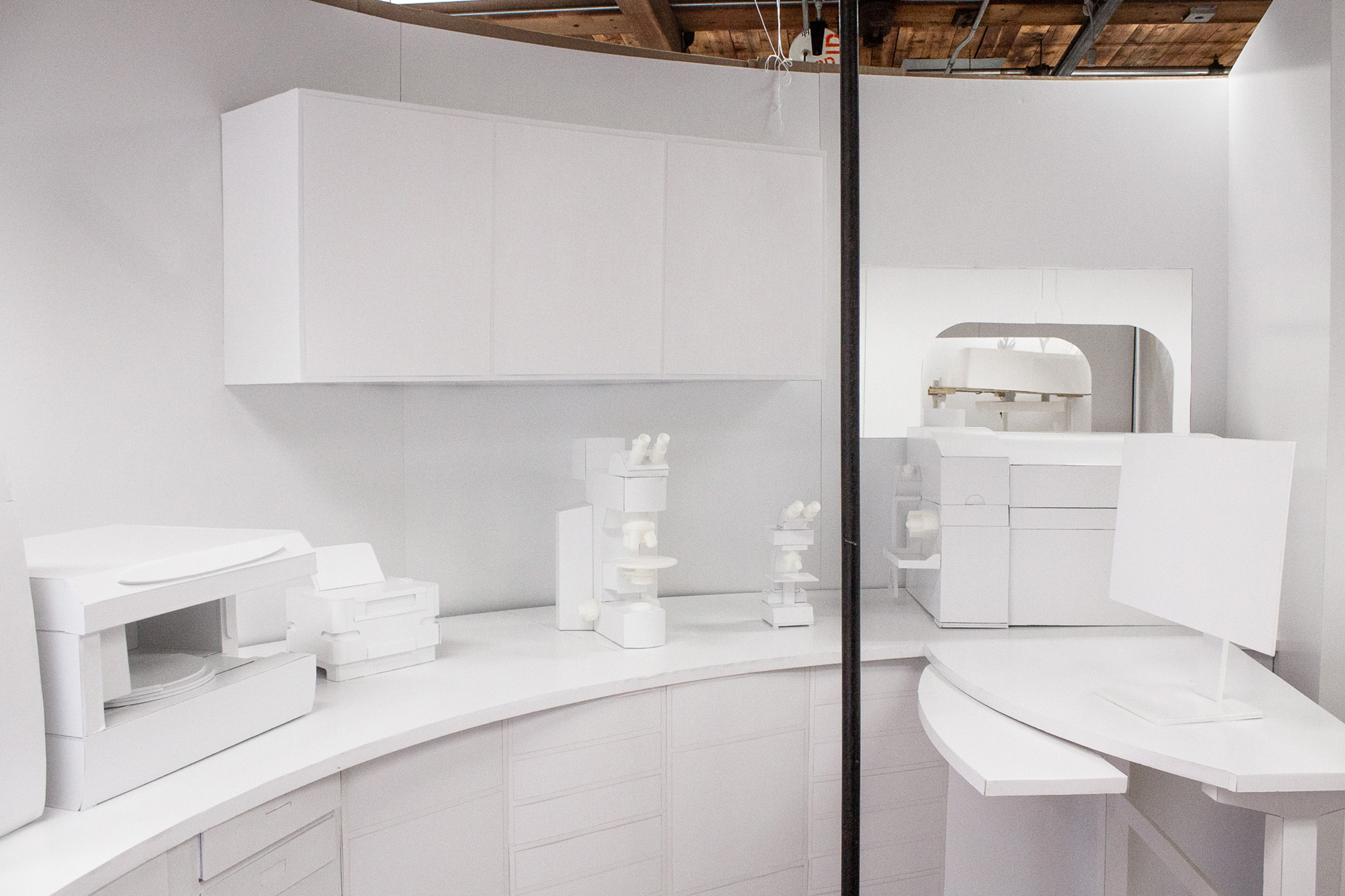 model of curvilinear kitchen