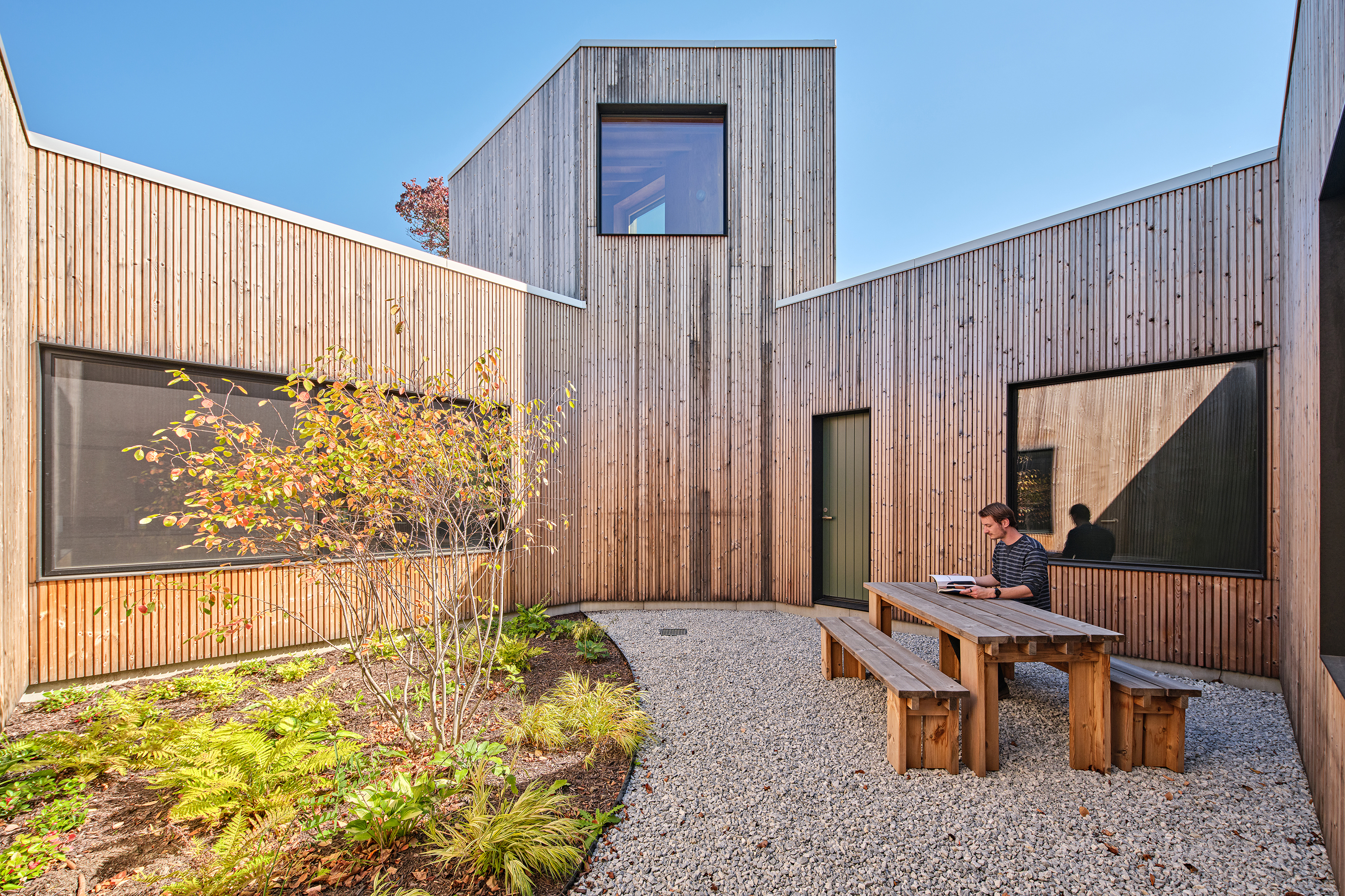 courtyard design by Assistant Professor of Architecture Ritchie Yao