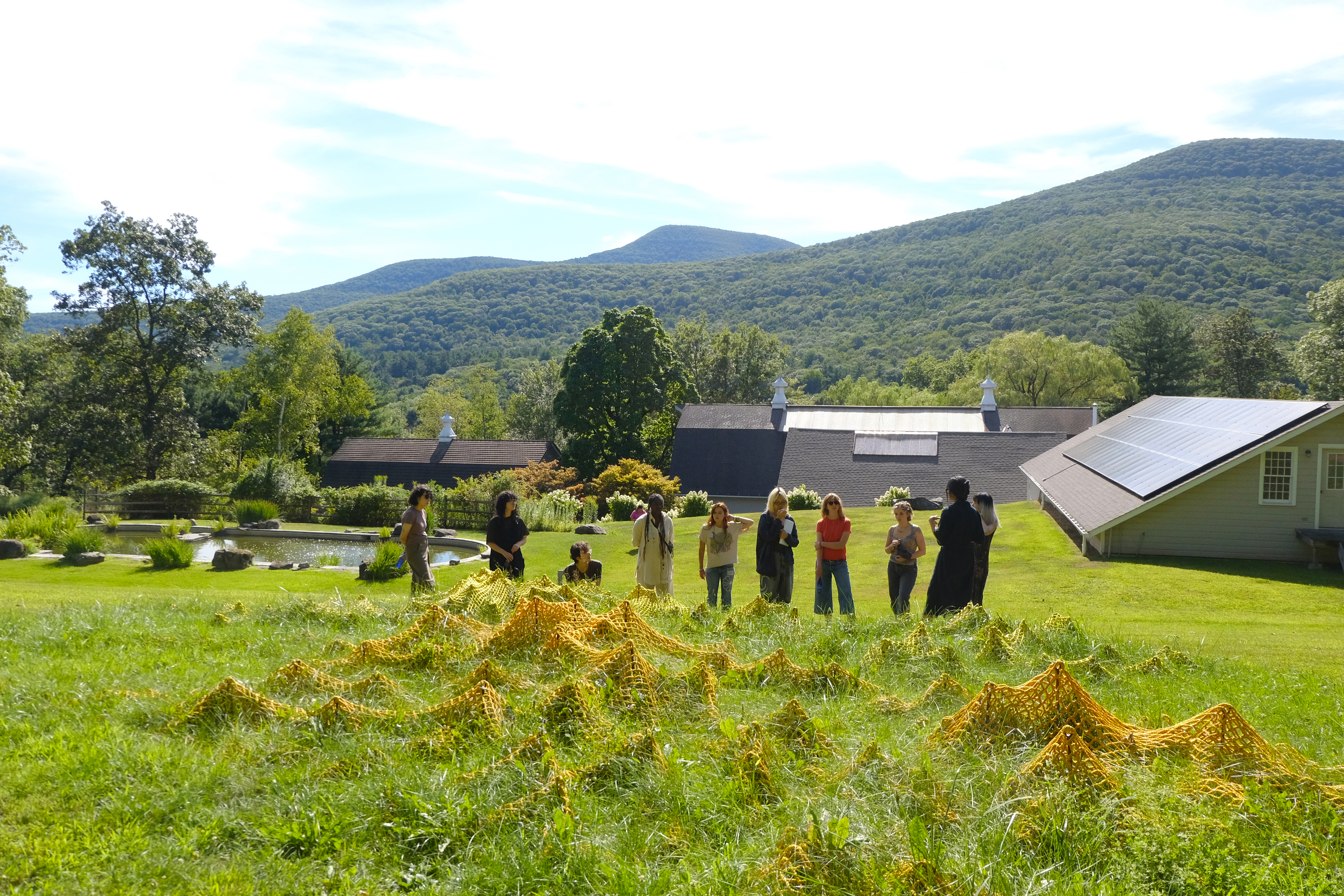 students tour a farm in New Yorks Hudson Valley