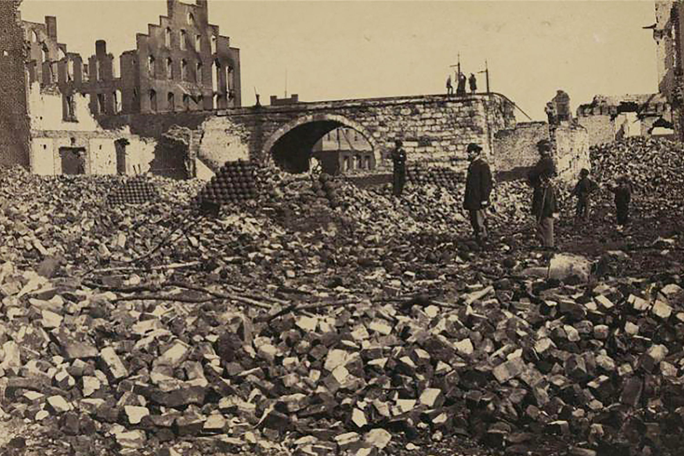 post-Civil War rubble
