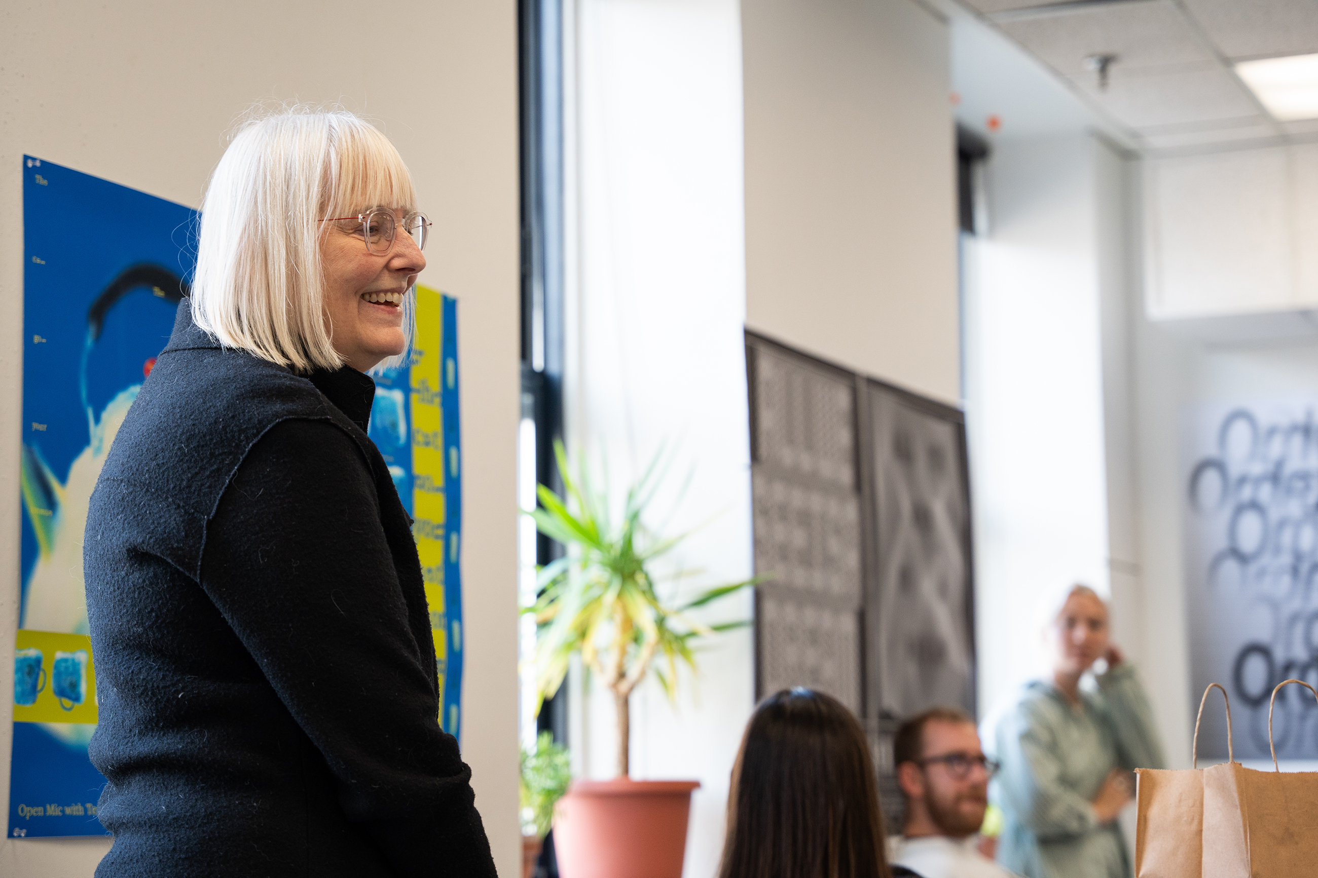 Professor Nancy Skolos in class
