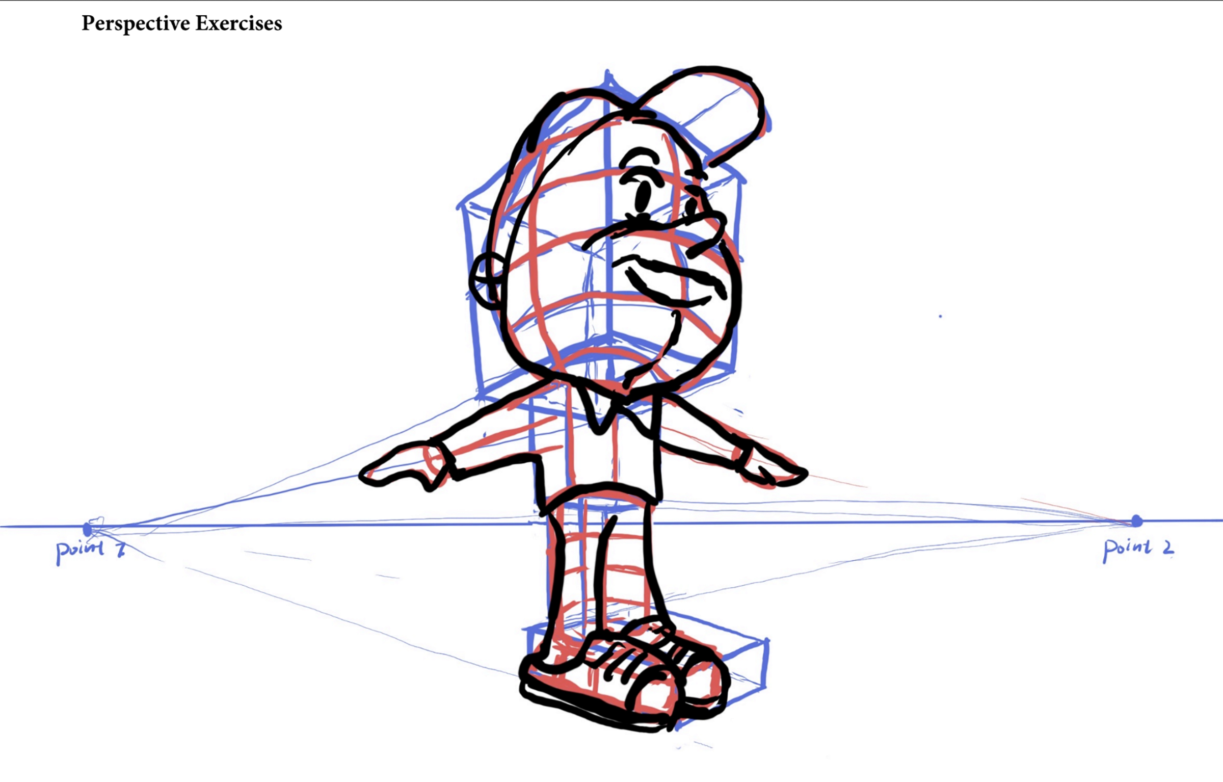 illustration showing perspective