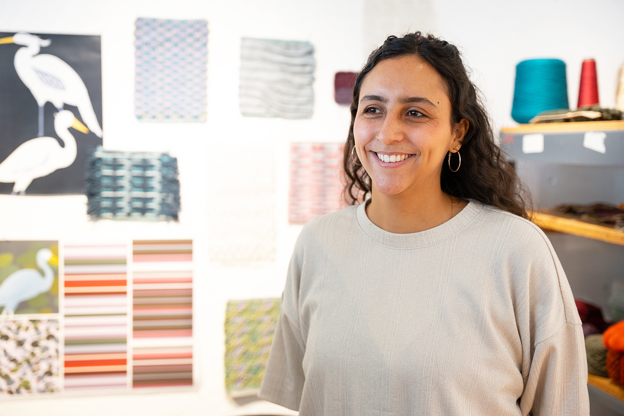 Presidential Fellow Emilia Lopez Filloy in her studio