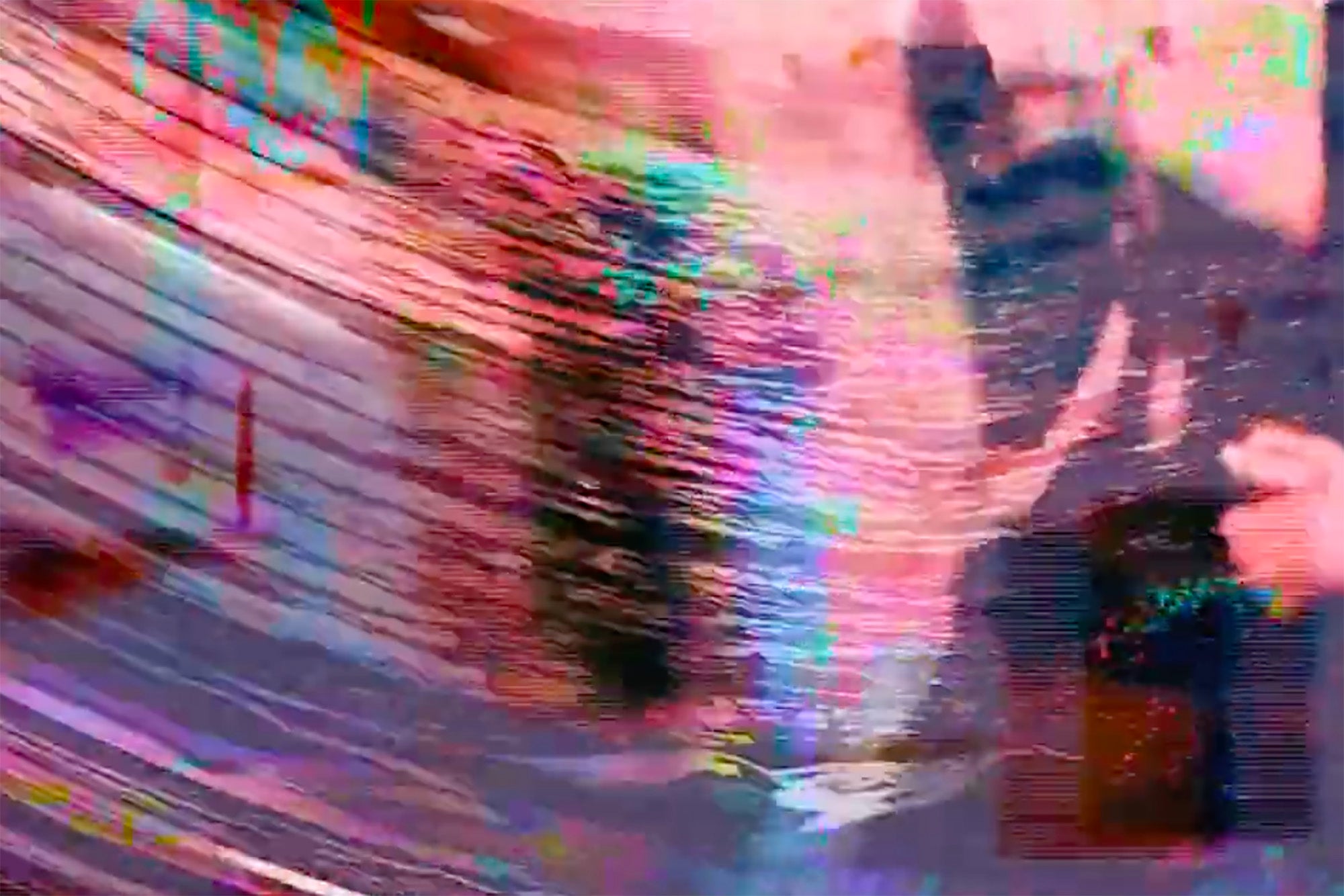 swirling pink image from student film by Venus Mohs