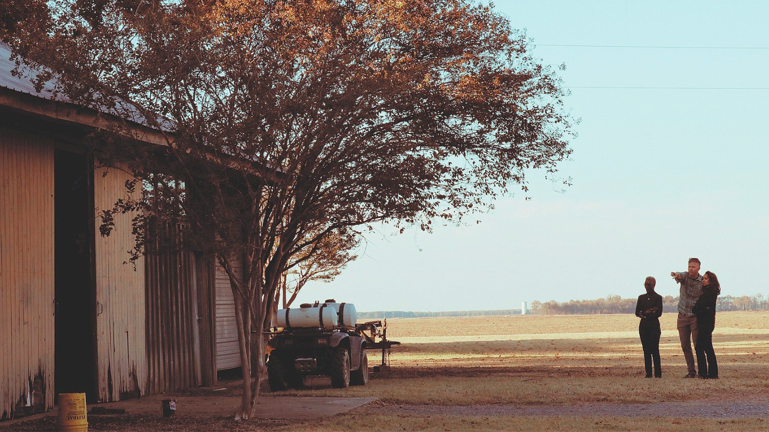 activists outside a barn in Mississippi that will become a memorial to Emmett Till