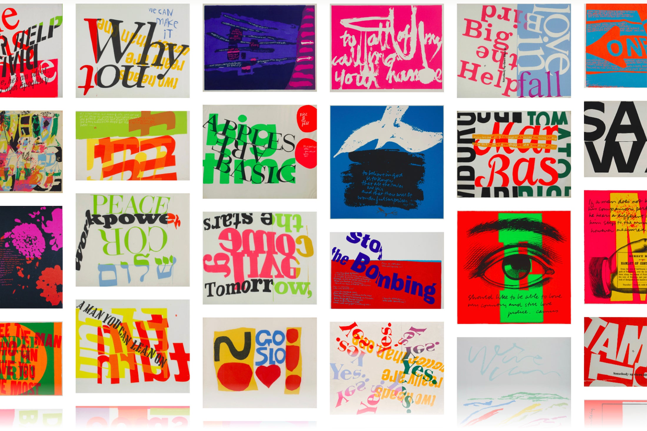 colorful serigraphs by Sister Mary Corita