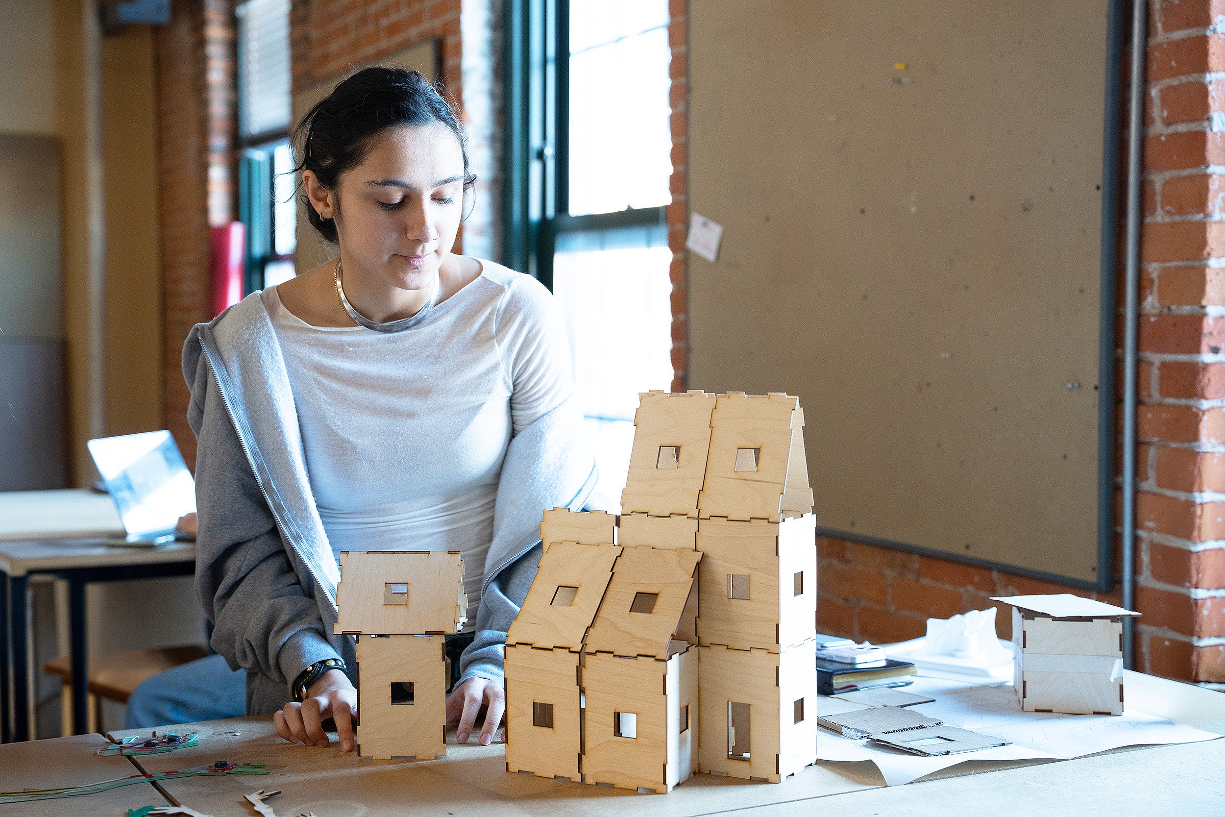 a student-designed building set inspired by MAGNA-TILES