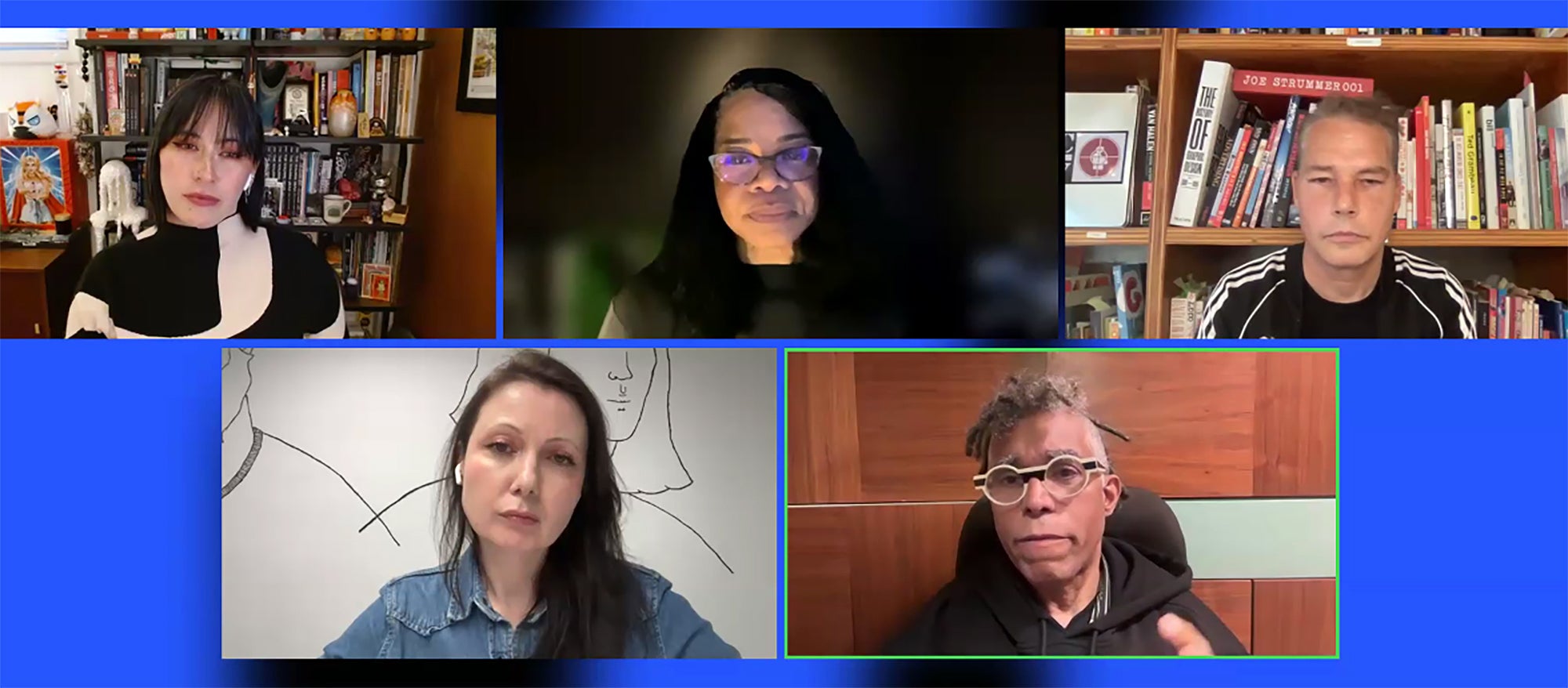 screen shot of Williams and panelists during webinar
